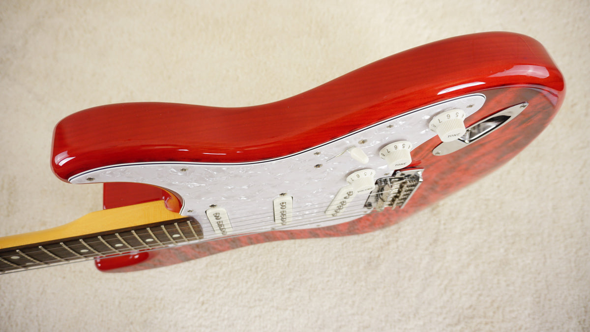 Fender Japan 2023 Hybrid II Stratocaster Quilt Maple Red Beryl