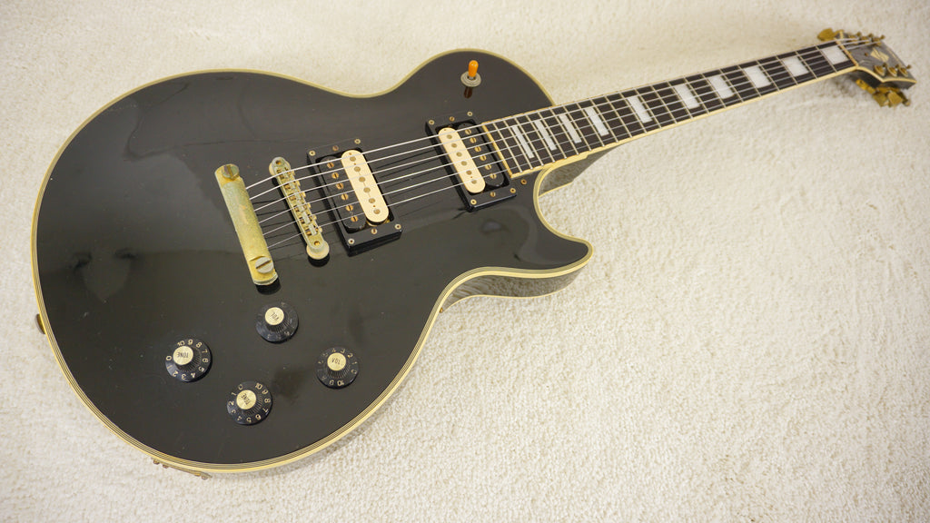 Yamaha Custom LP Style Electric Guitar Black MIJ Vintage Japan