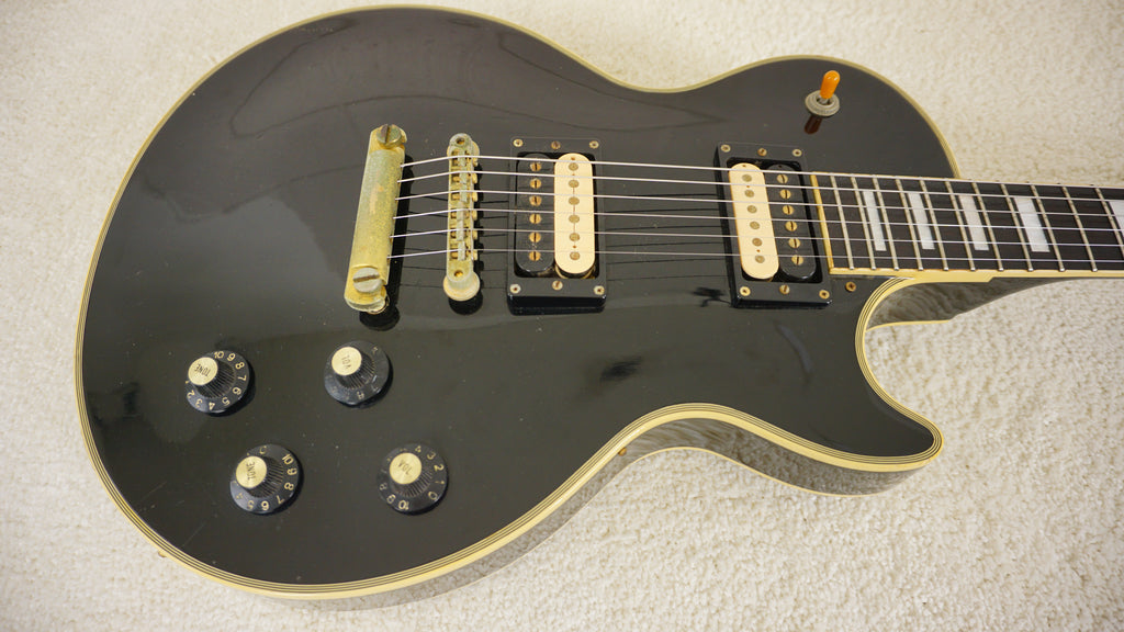 Yamaha Custom LP Style Electric Guitar Black MIJ Vintage Japan