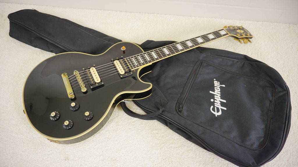 Yamaha Custom LP Style Electric Guitar Black MIJ Vintage Japan