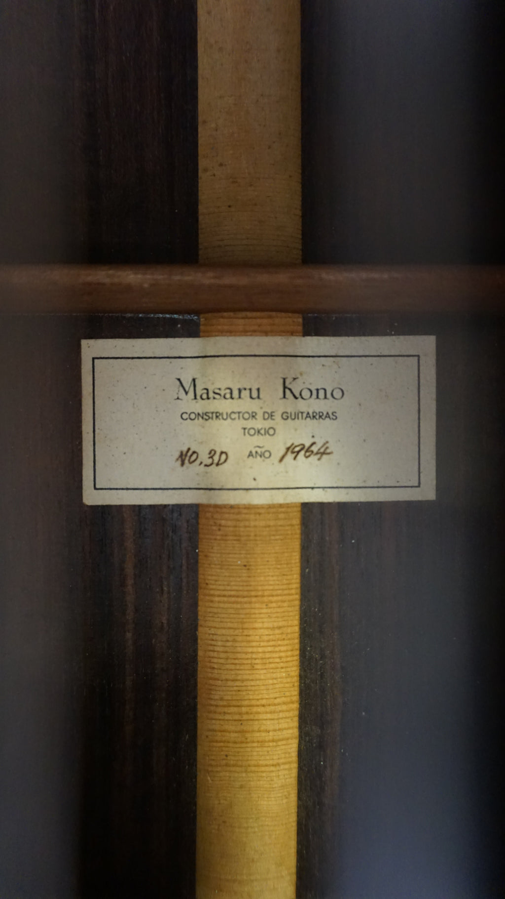 Masaru Kono No. 3D 1964 - Ezo Spruce/Indian Rosewood