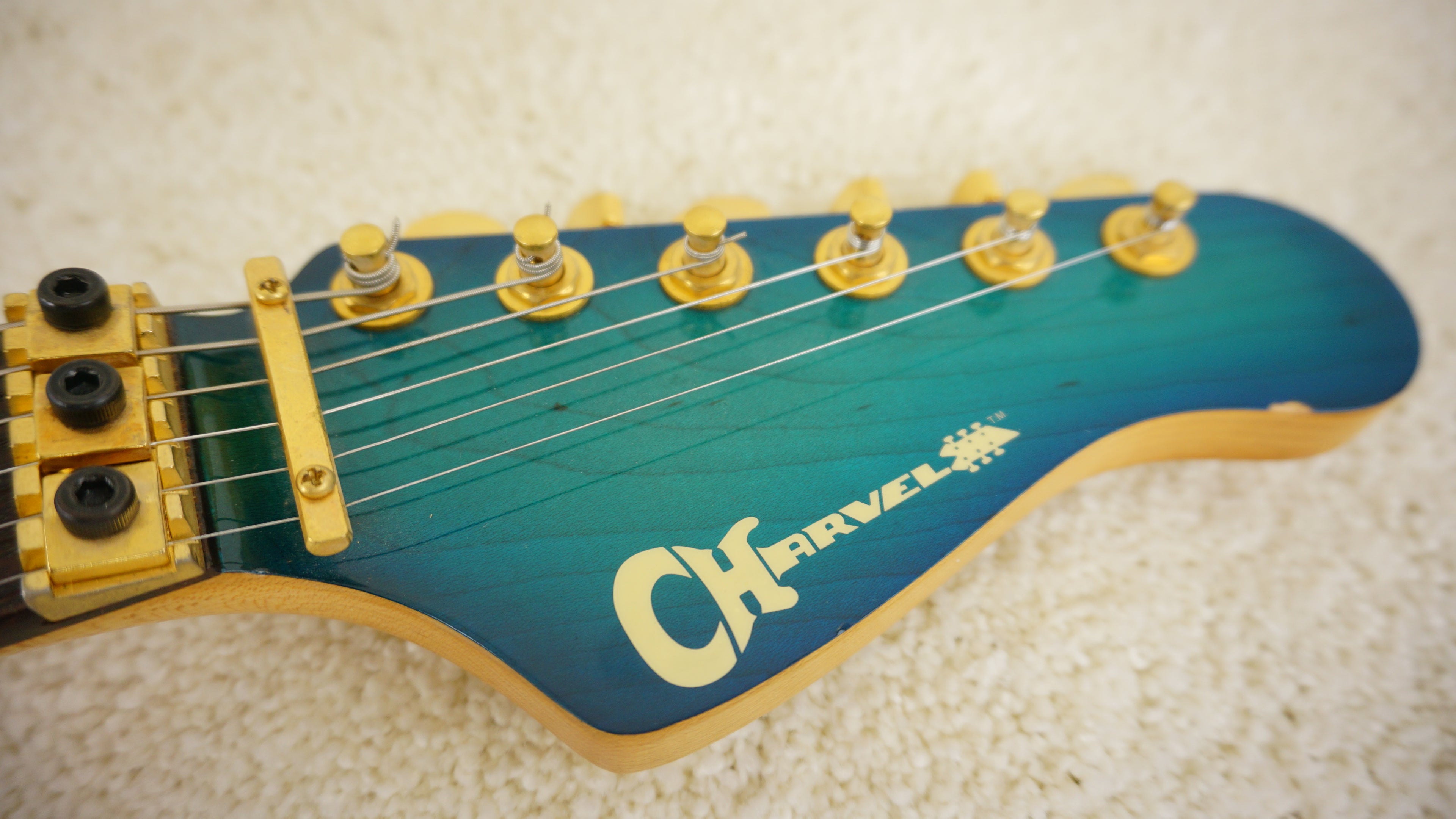 1995 Charvel SD-50 Made in Japan Trans Blue Burst HSS Electric Guitar