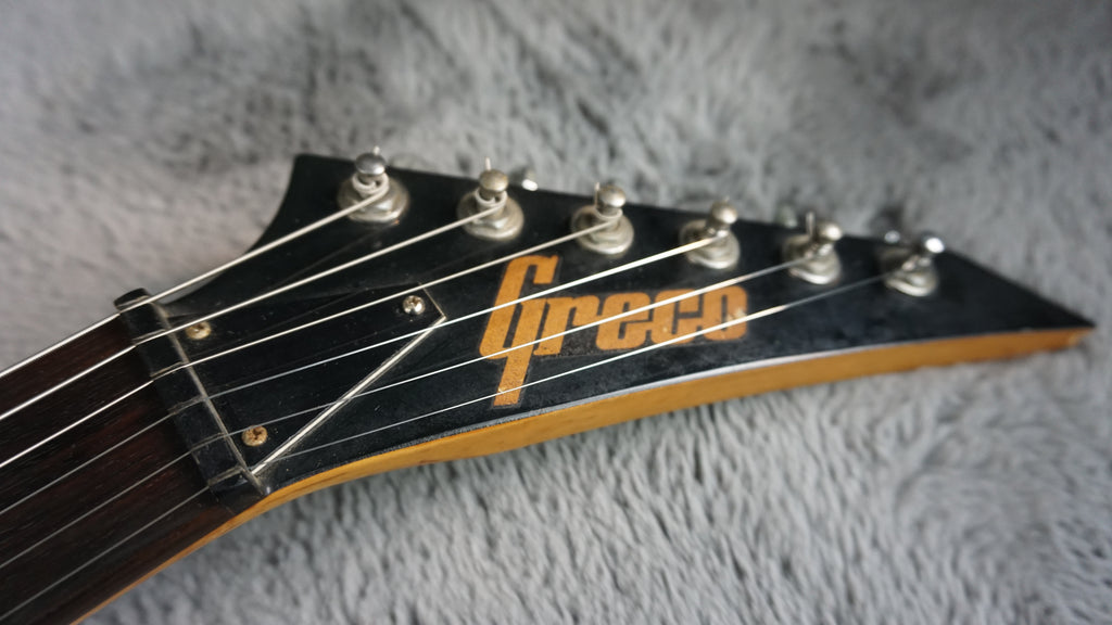 Greco Super Power HSS Strat Style MIJ Electric Guitar Black 1980s Japan
