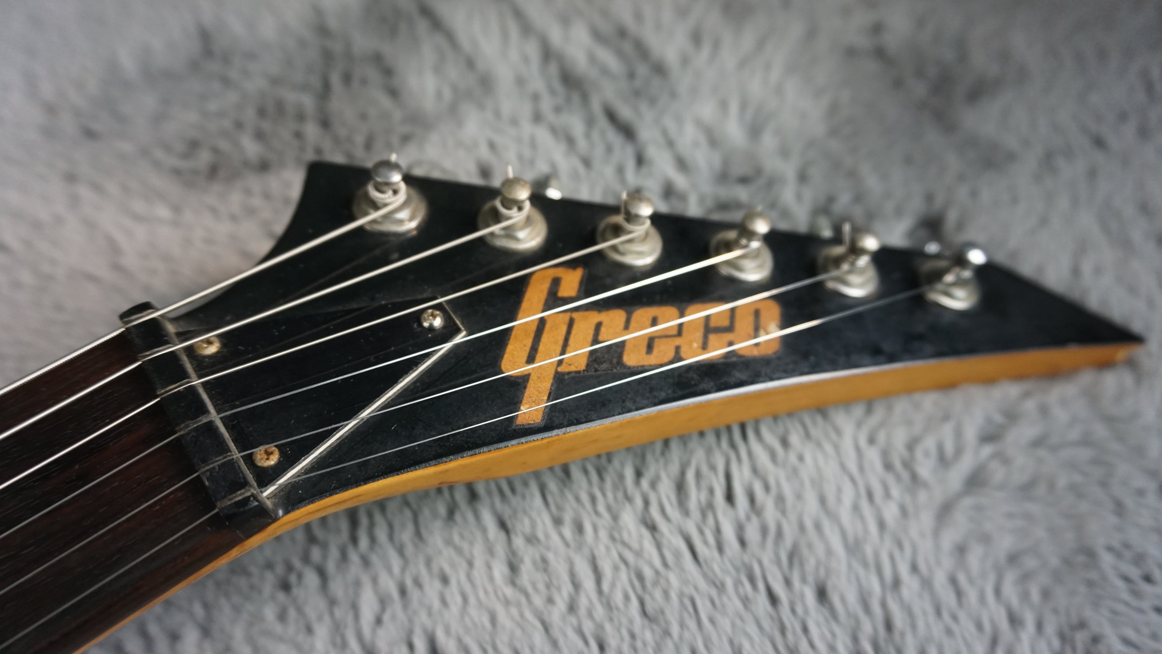 Greco Super Power HSS Strat Style MIJ Electric Guitar Black 1980s Japan