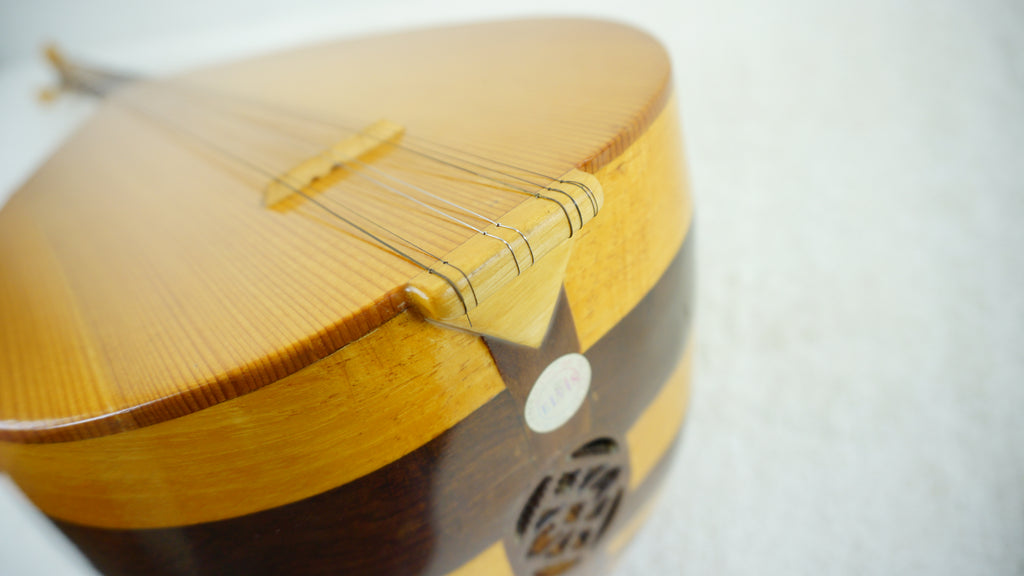Turkish Baglama Saz Long Neck Folk Lute Handmade String Instrument