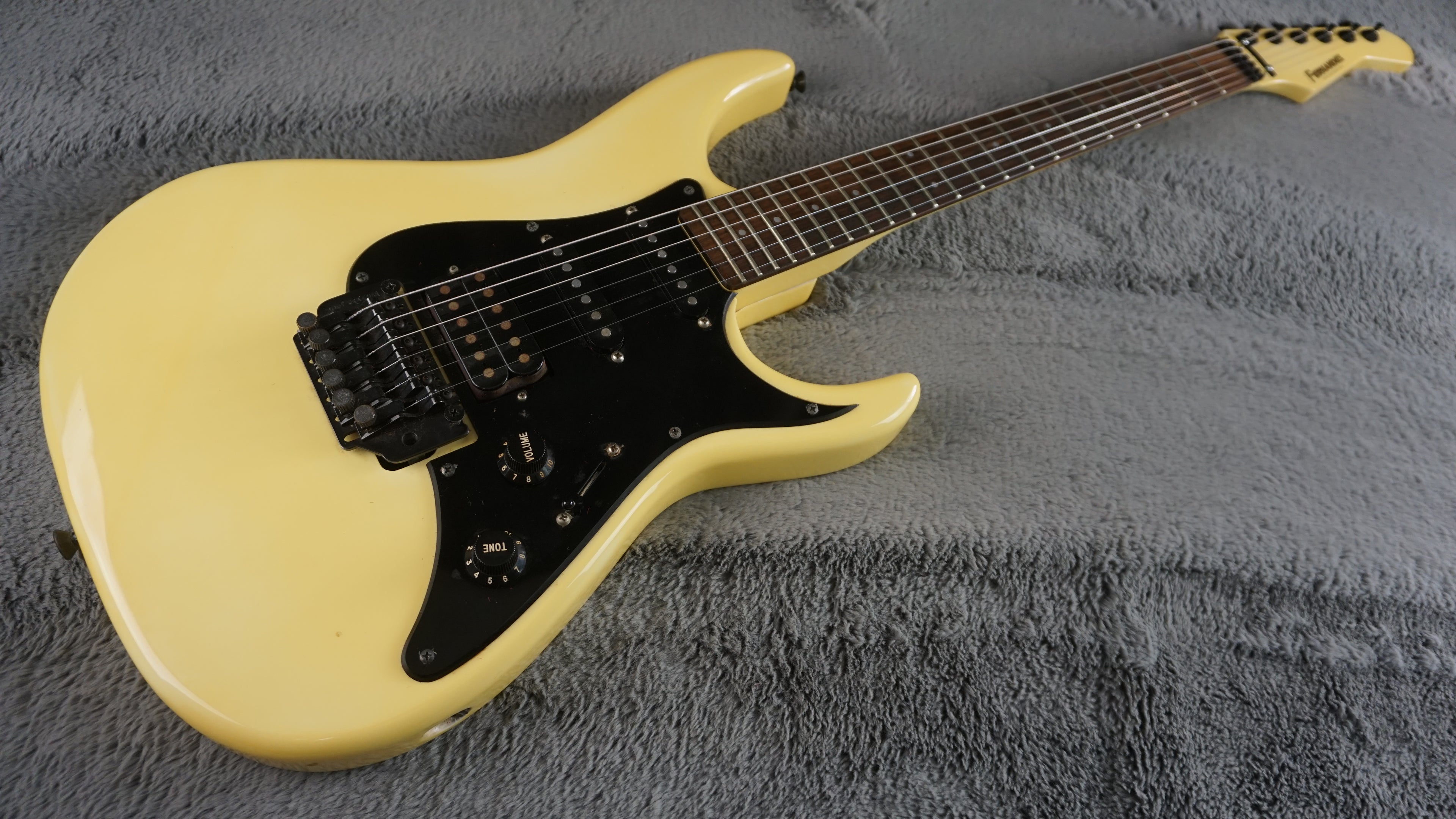 Fernandes HSS Electric Guitar - Vintage White - Japan w/ Hard Case