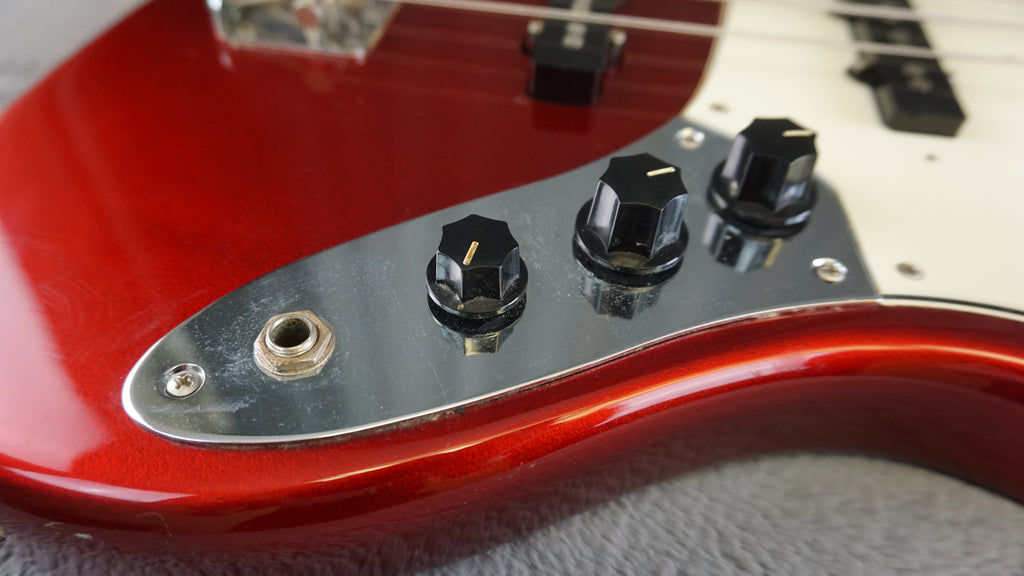94-95 Fender Japan Jazz Bass Candy Apple Red w/ Gig Bag