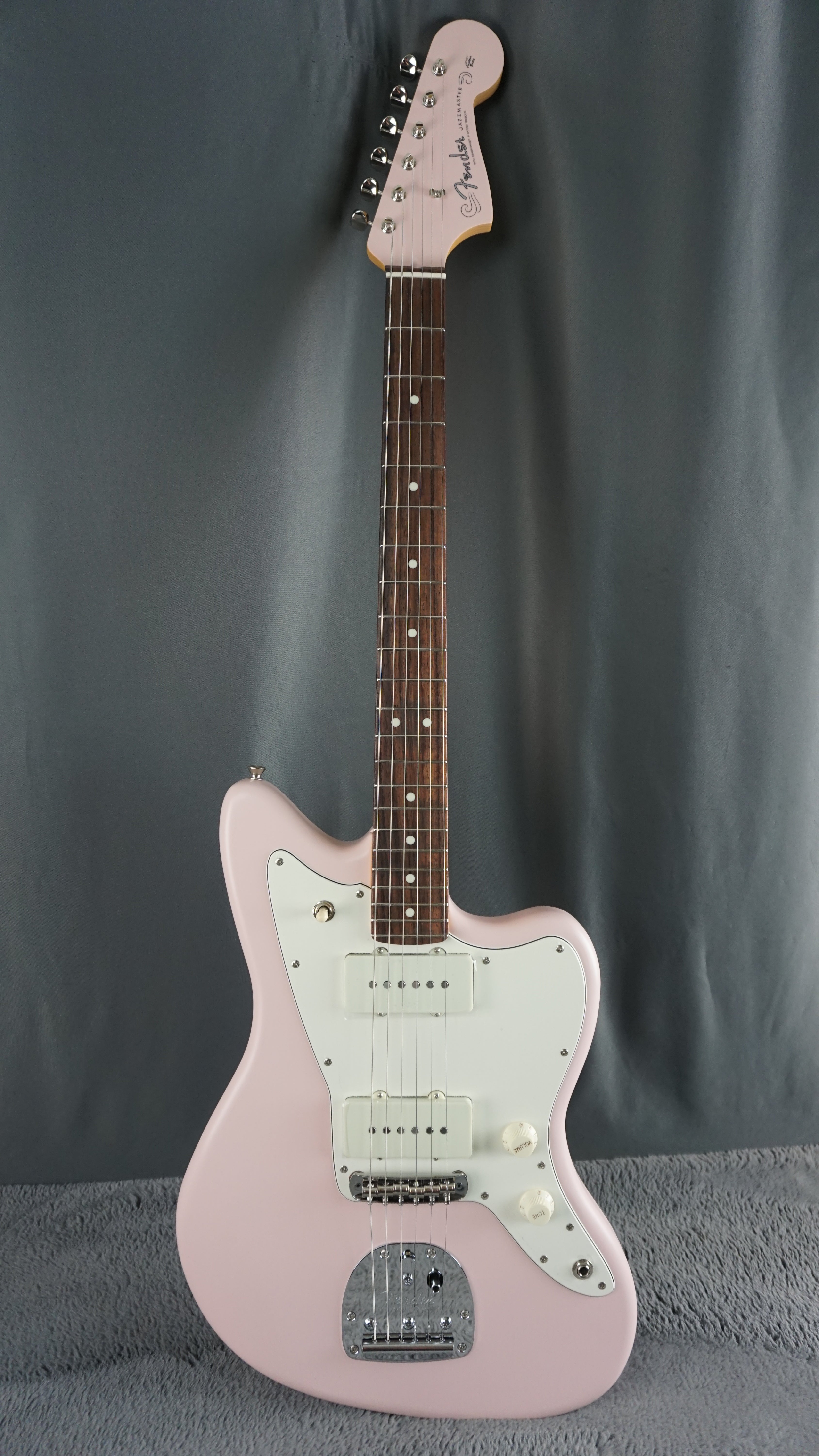 Fender Made in Japan FSR Hybrid II Jazzmaster Satin Shell Pink Kinko’s Exclusive 1 of 12