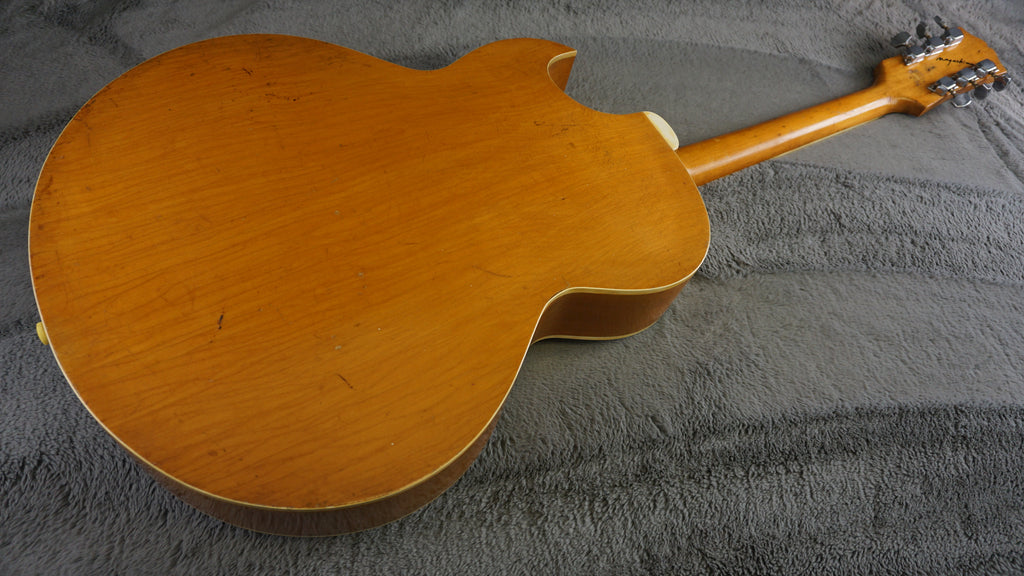 Vintage MIJ Hollow Body Archtop Guitar Natural Finish Japan w/ Restored Hardware
