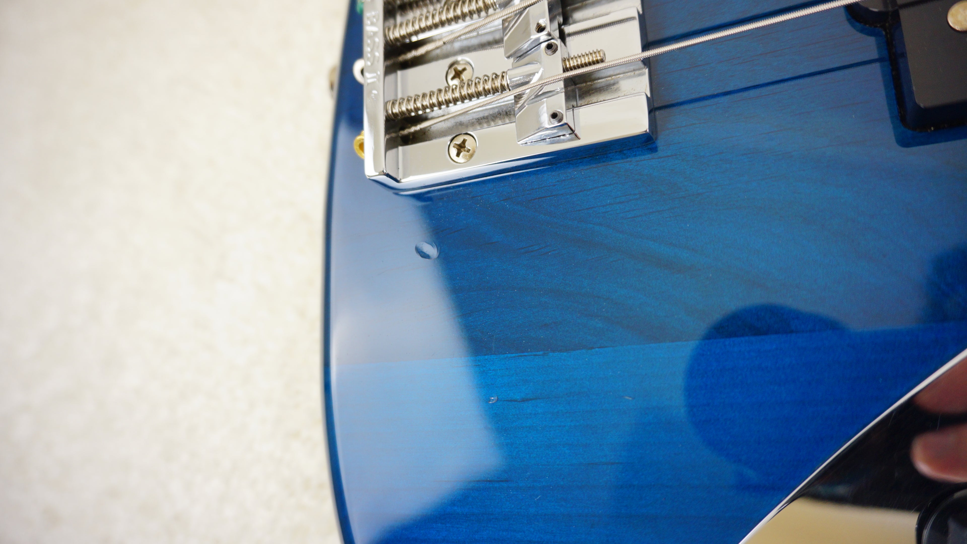 Fender Japan Jazz Bass 62 Reissue PJ Pickups - Badass Bridge - Translucent Blue - Matching Headstock