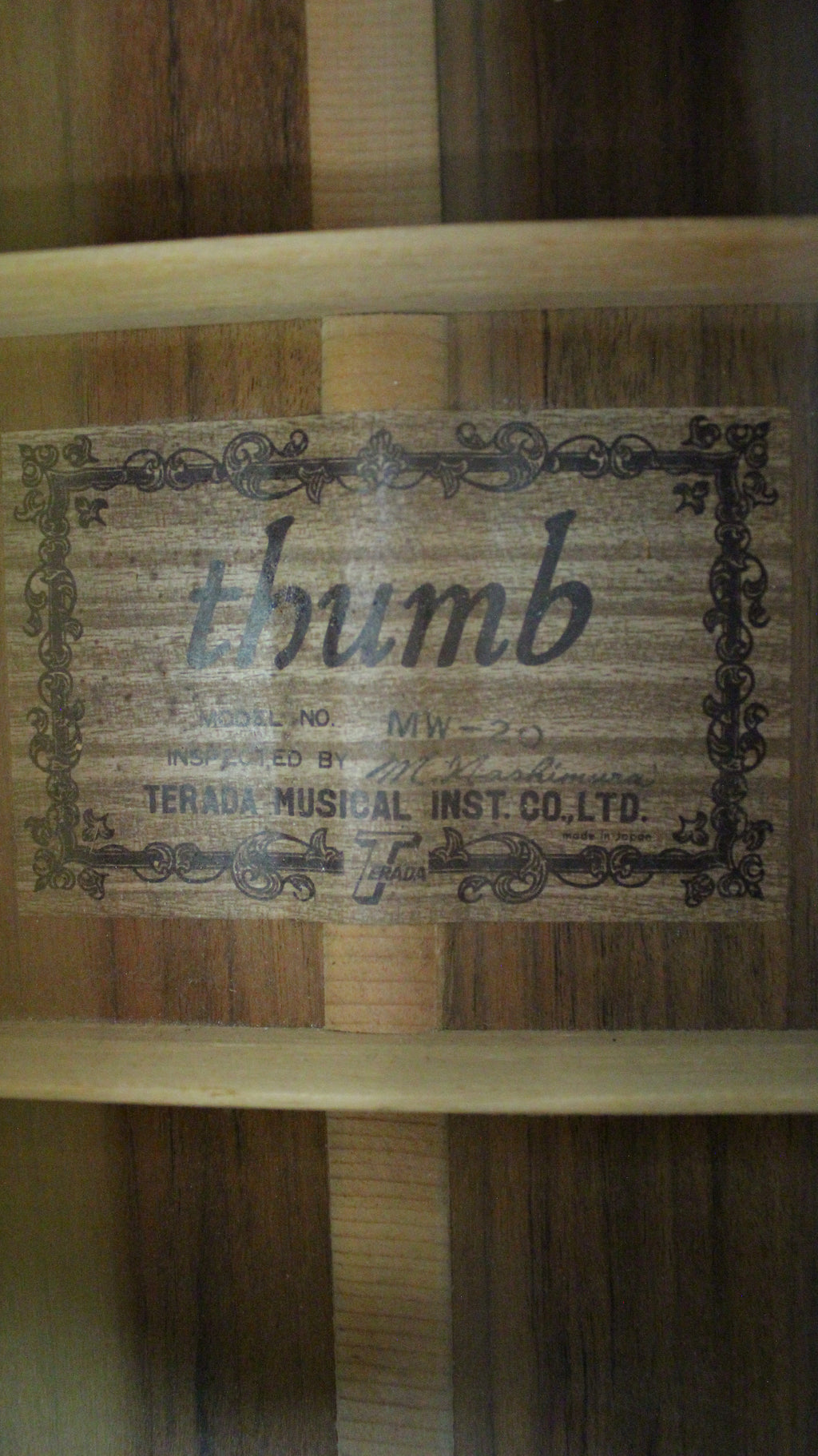 Thumb MW-20 1970s Terada MIJ Acoustic