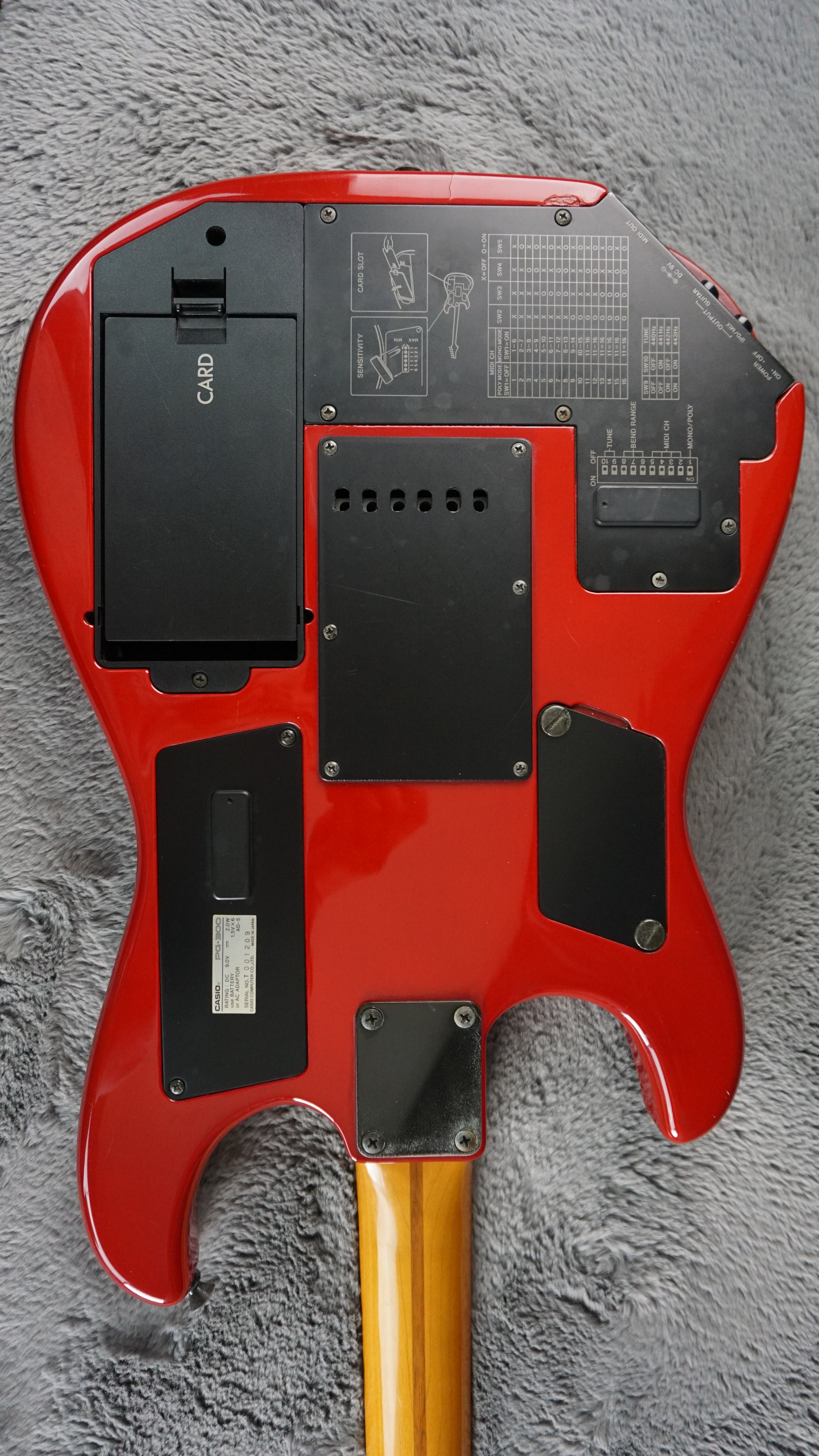 Casio PG-300 Refurbished MIDI Guitar 1980s - Red Burst