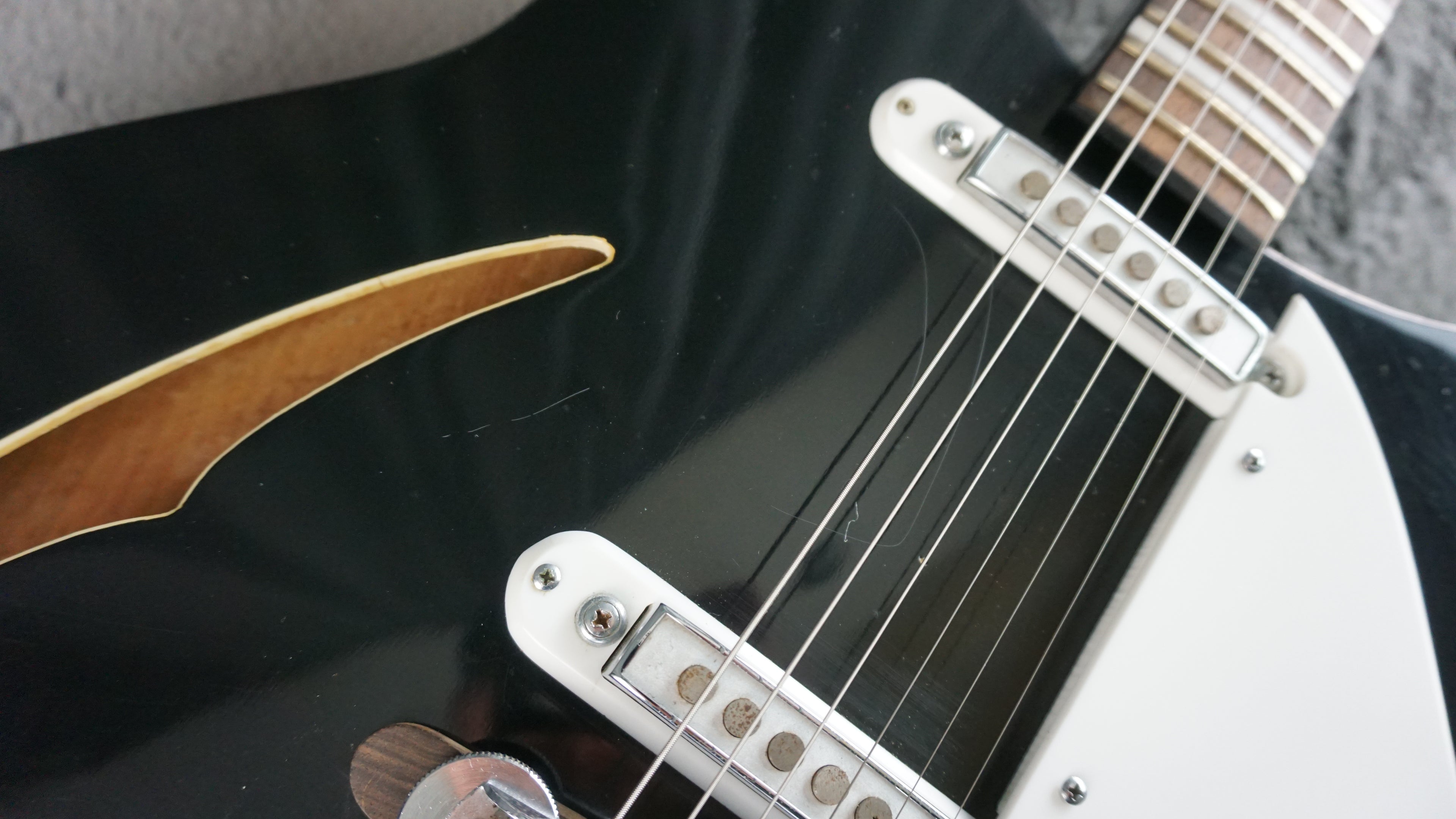 Guyatone SG42T 1960s - Black Super Rare Double Cut Japan