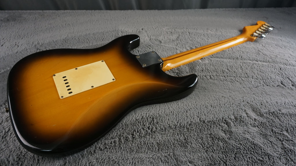 1987 MIJ Squier Stratocaster Fujigen E-Series Sunburst w/ ESP Rail Pickup & Fender Case