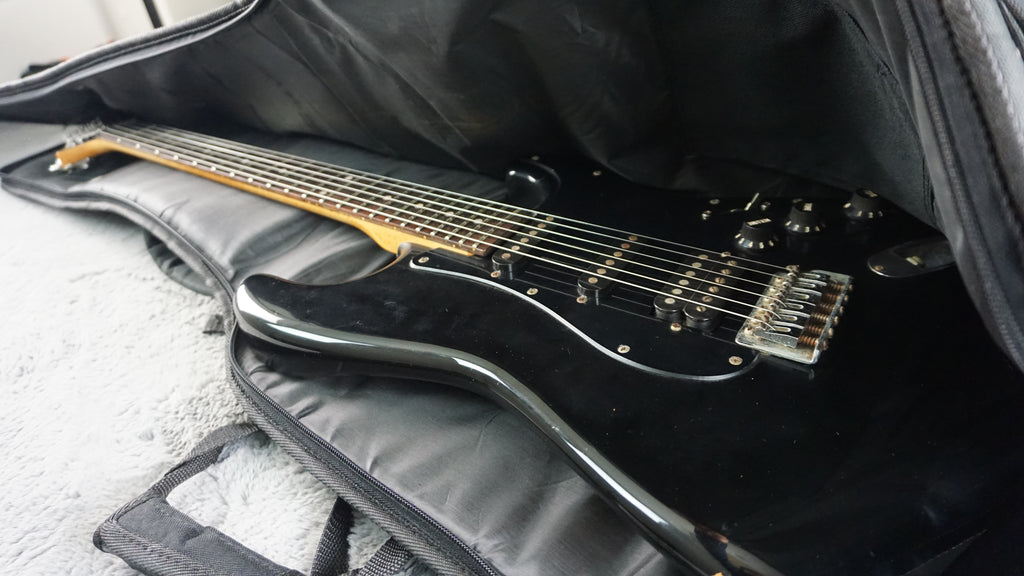 Greco Super Power HSS Strat Style MIJ Electric Guitar Black 1980s Japan