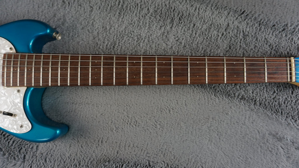 MarineRider Mosrite Ventures Model w/ Built In Amp - Blue