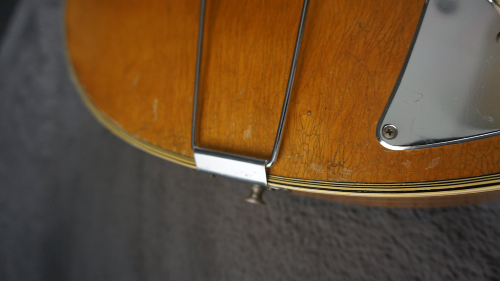 1960s Teisco EP-18 Triple Pickup Hollowbody Japan Vintage Electric Guitar Natural