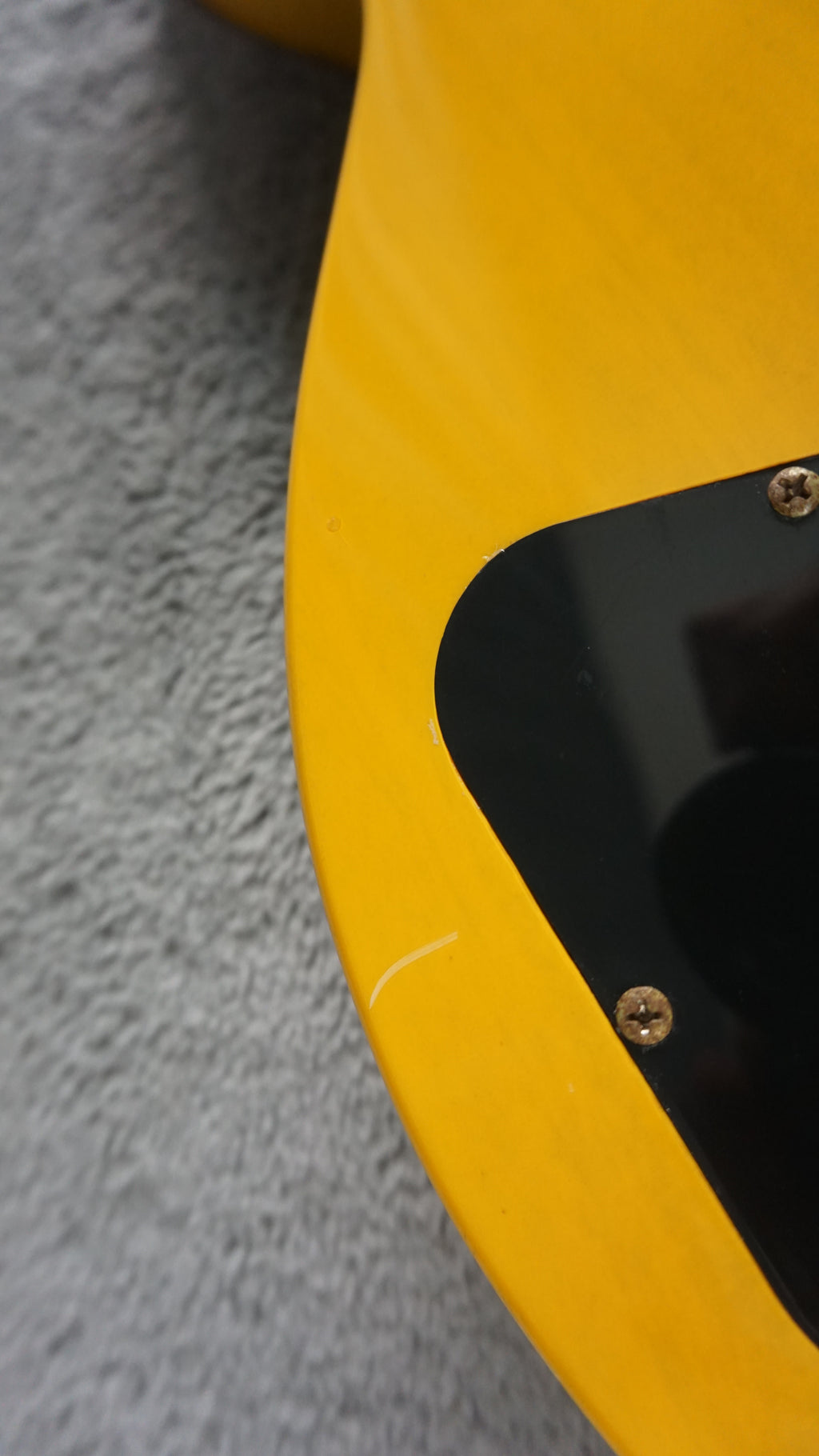 Blitz by Aria Pro II Leopard Transparent TV Yellow Single Cut P90 MIJ