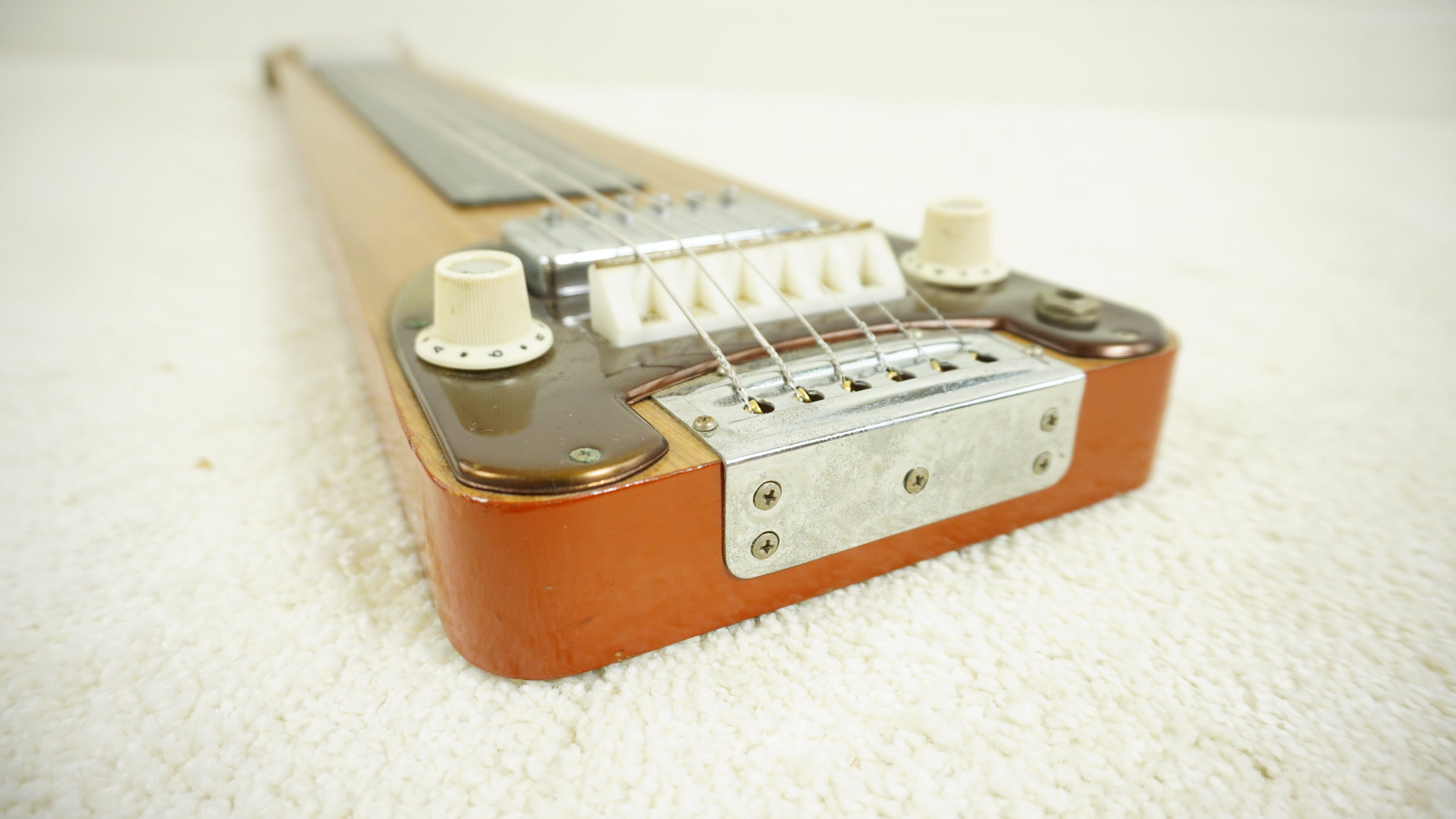 Vintage Teisco Electric Lap Steel Guitar Japan w/ Original Hard Case & Cable