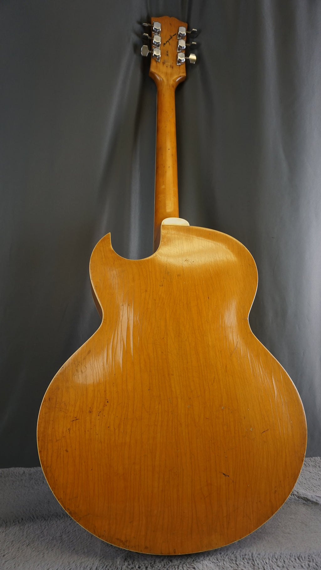 Vintage MIJ Hollow Body Archtop Guitar Natural Finish Japan w/ Restored Hardware