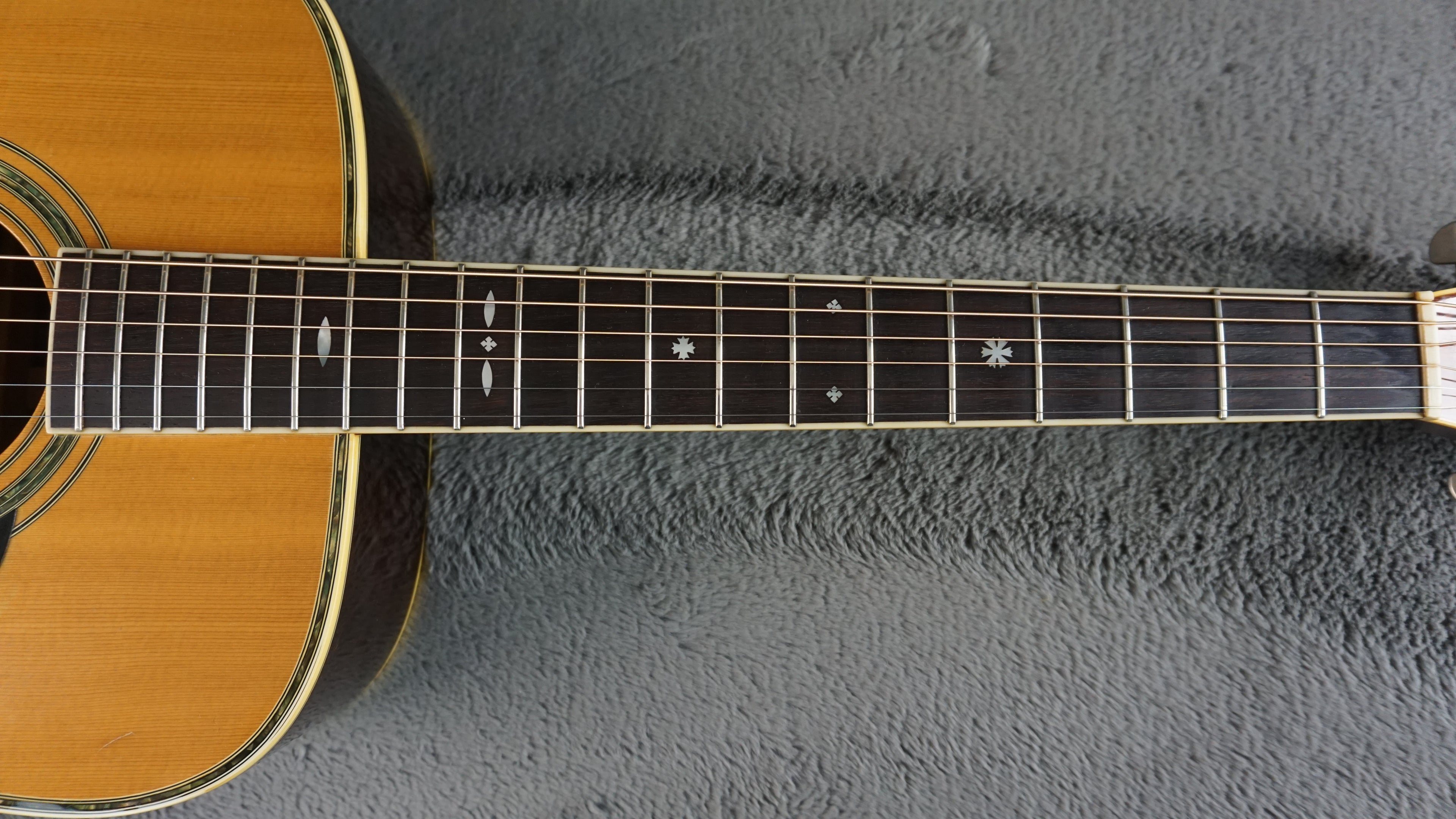 Three S W-300D Vintage Japanese Dreadnought Acoustic Guitar w/ OHSC Nagoya Japan