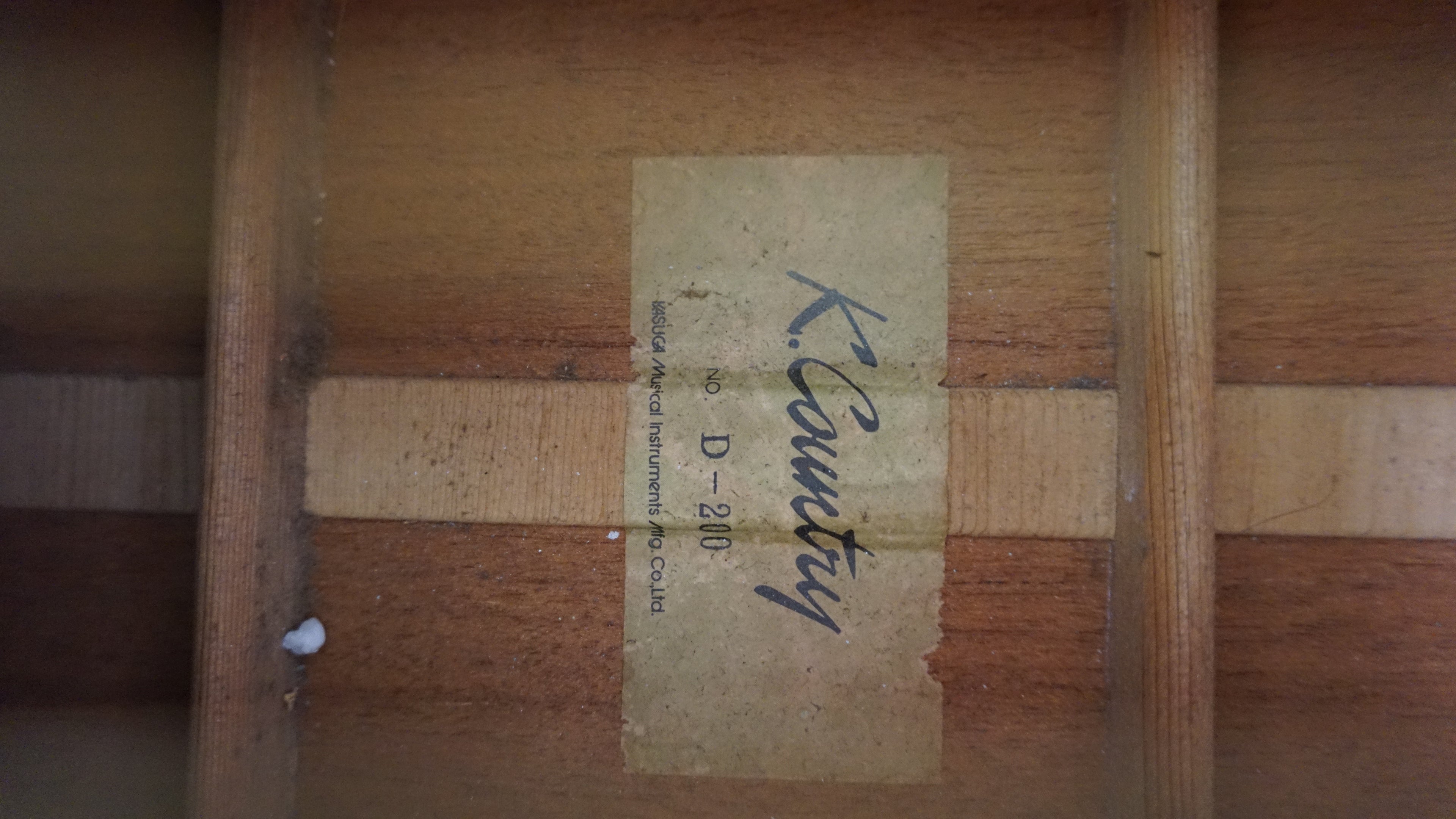 Kasuga K. Country D-200 Acoustic Guitar