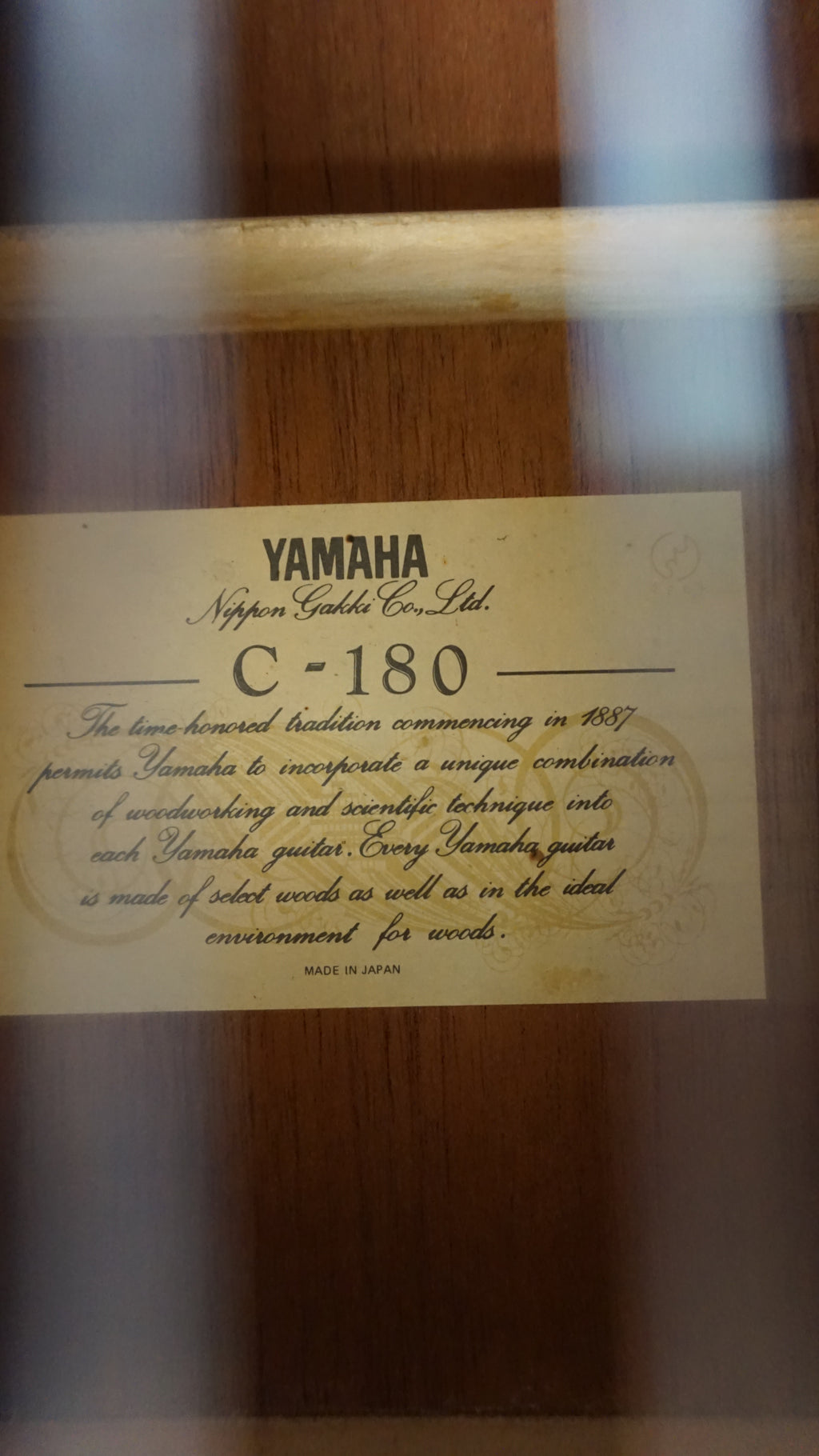 Yamaha C-180 Japan Classical Guitar