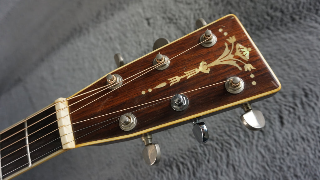 Three S W-300D Vintage Japanese Dreadnought Acoustic Guitar w/ OHSC Nagoya Japan