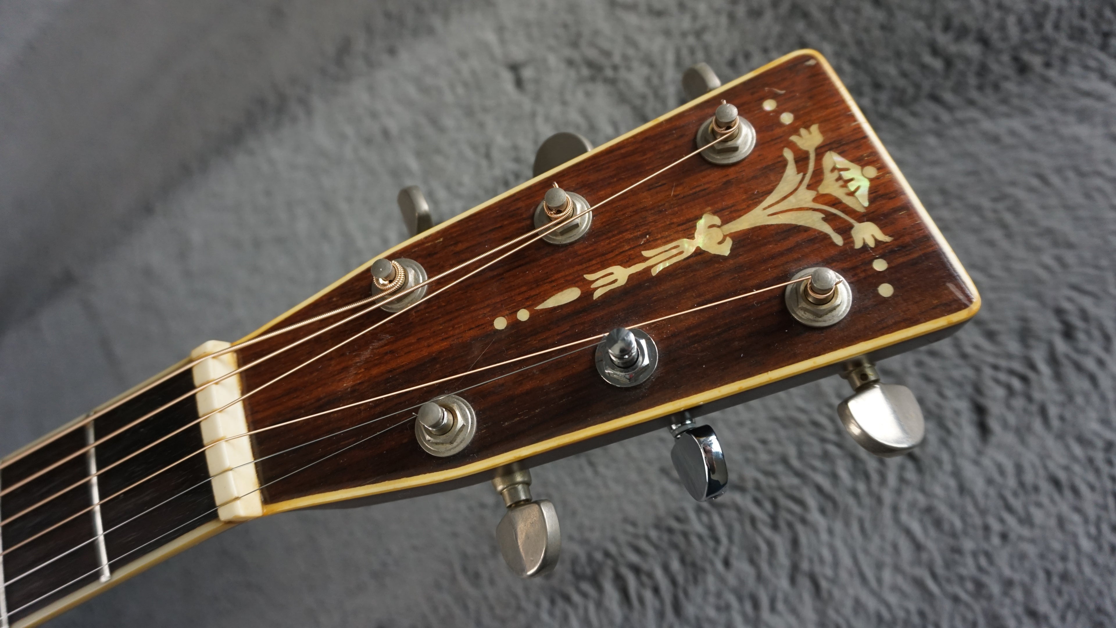 Three S W-300D Vintage Japanese Dreadnought Acoustic Guitar w/ OHSC Nagoya Japan