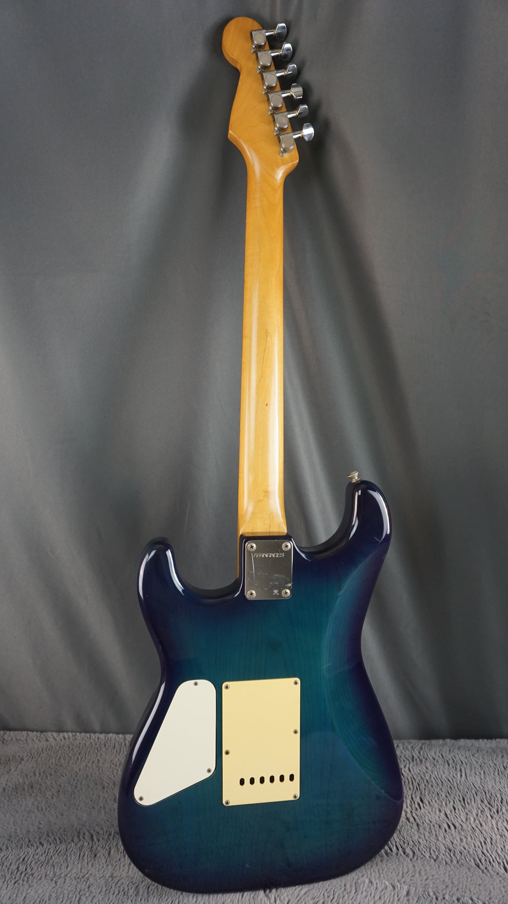 Fernandes “The Function” ST-45C MIJ Electric Guitar Blue Burst Flame Top w/ Fernandes Hard Case
