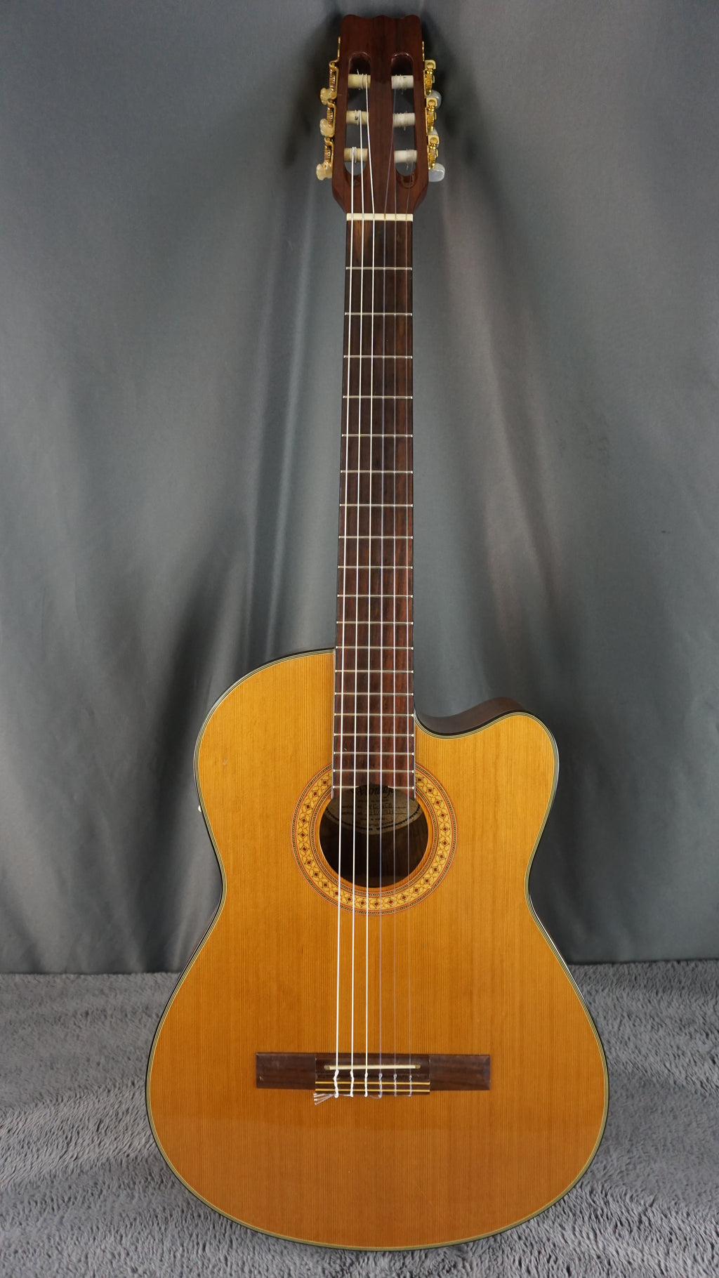 Vantage VC-20CE Classical Guitar w/ Hard Case