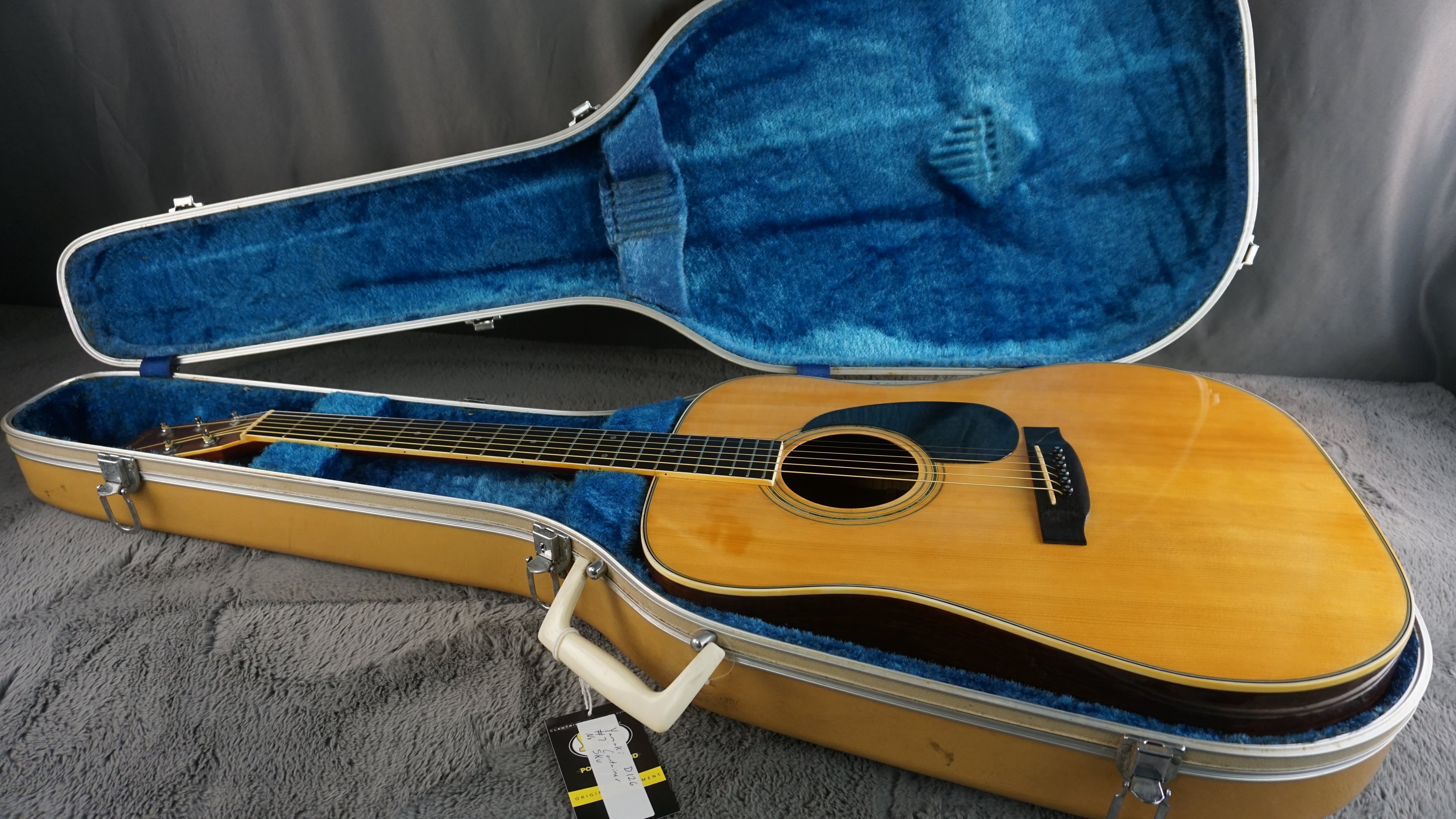 Yamaki D126 Dreadnought MIJ Acoustic Guitar w/ Original Hard Case