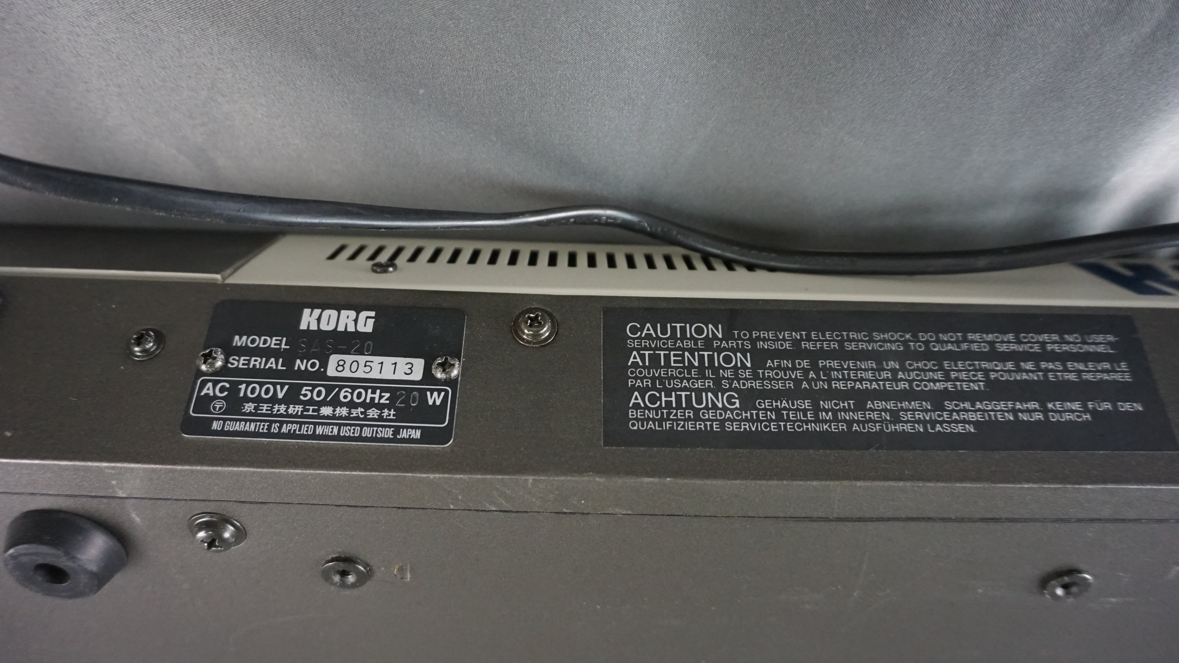 Korg SAS-20 Personal Keyboard