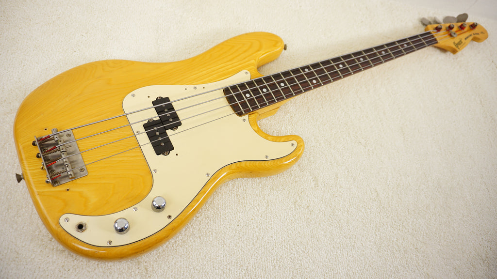 Greco Mercury Bass Vintage MIJ Electric Bass Natural Ash 1978 w/ Hard Case