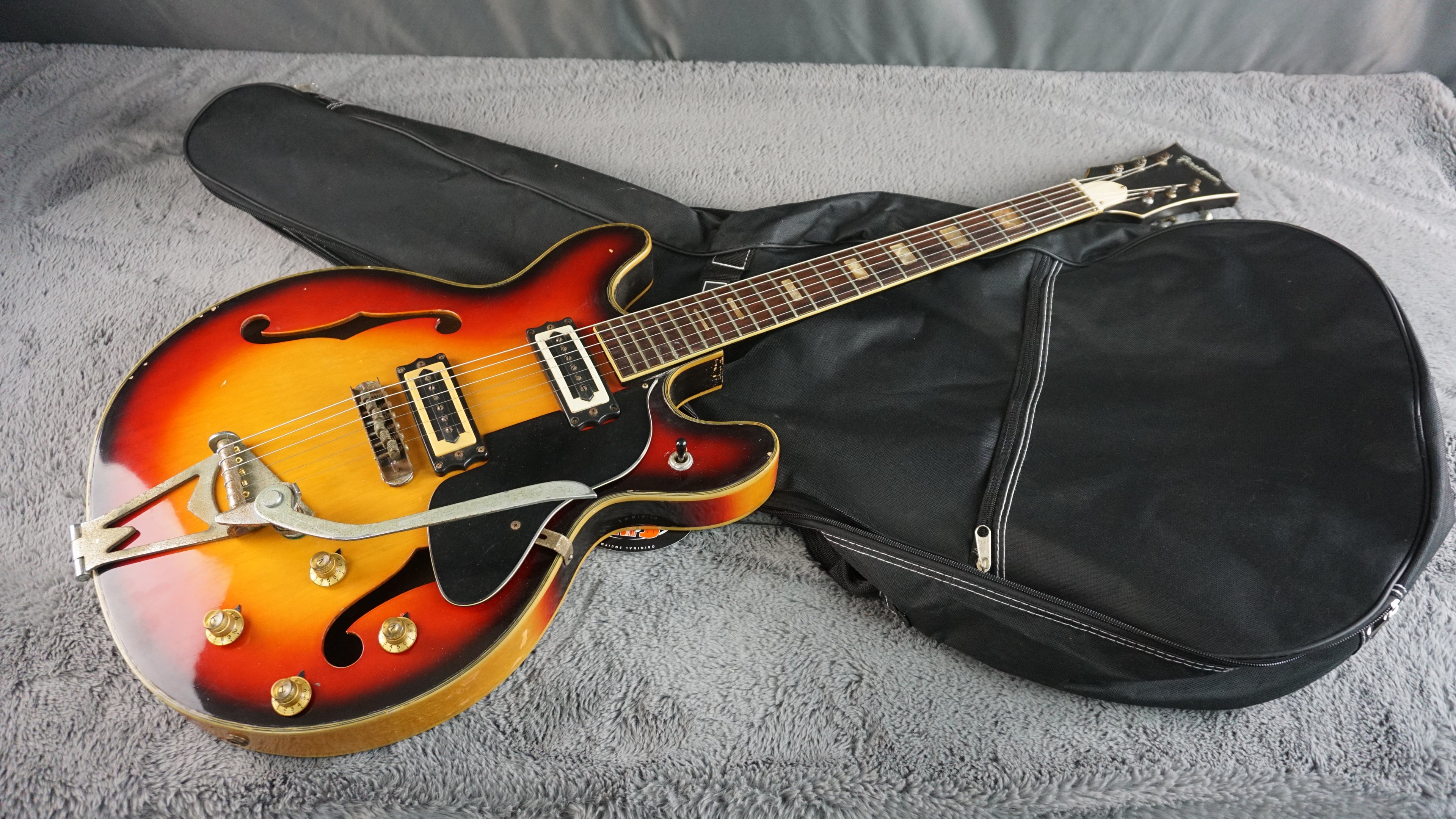 Firstman Semi Hollow Body 1960s rare  - Sunburst Japan