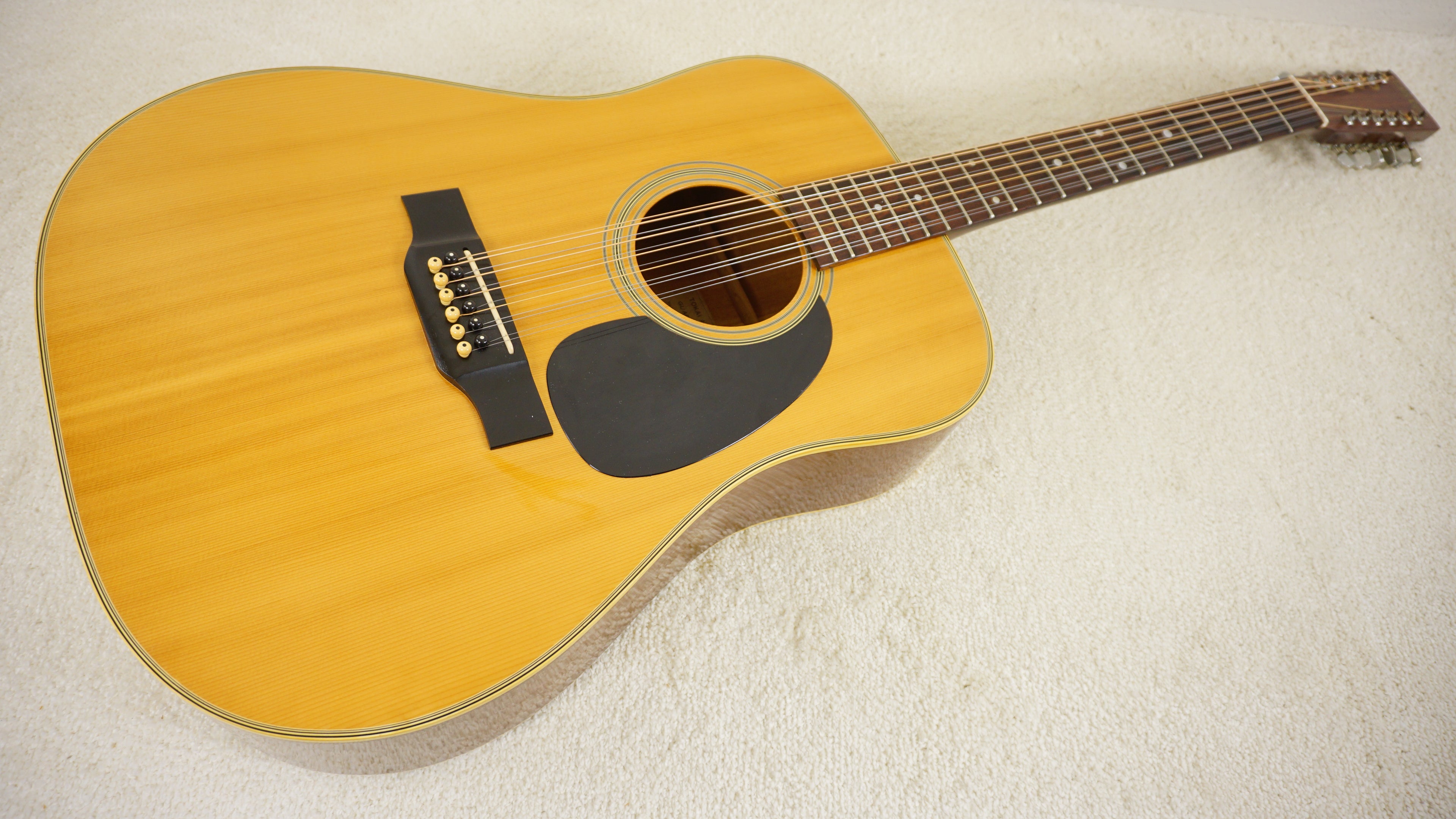 Cat's Eyes CE-350TW 12-String Acoustic Guitar MIJ Japan w/ Hard Case