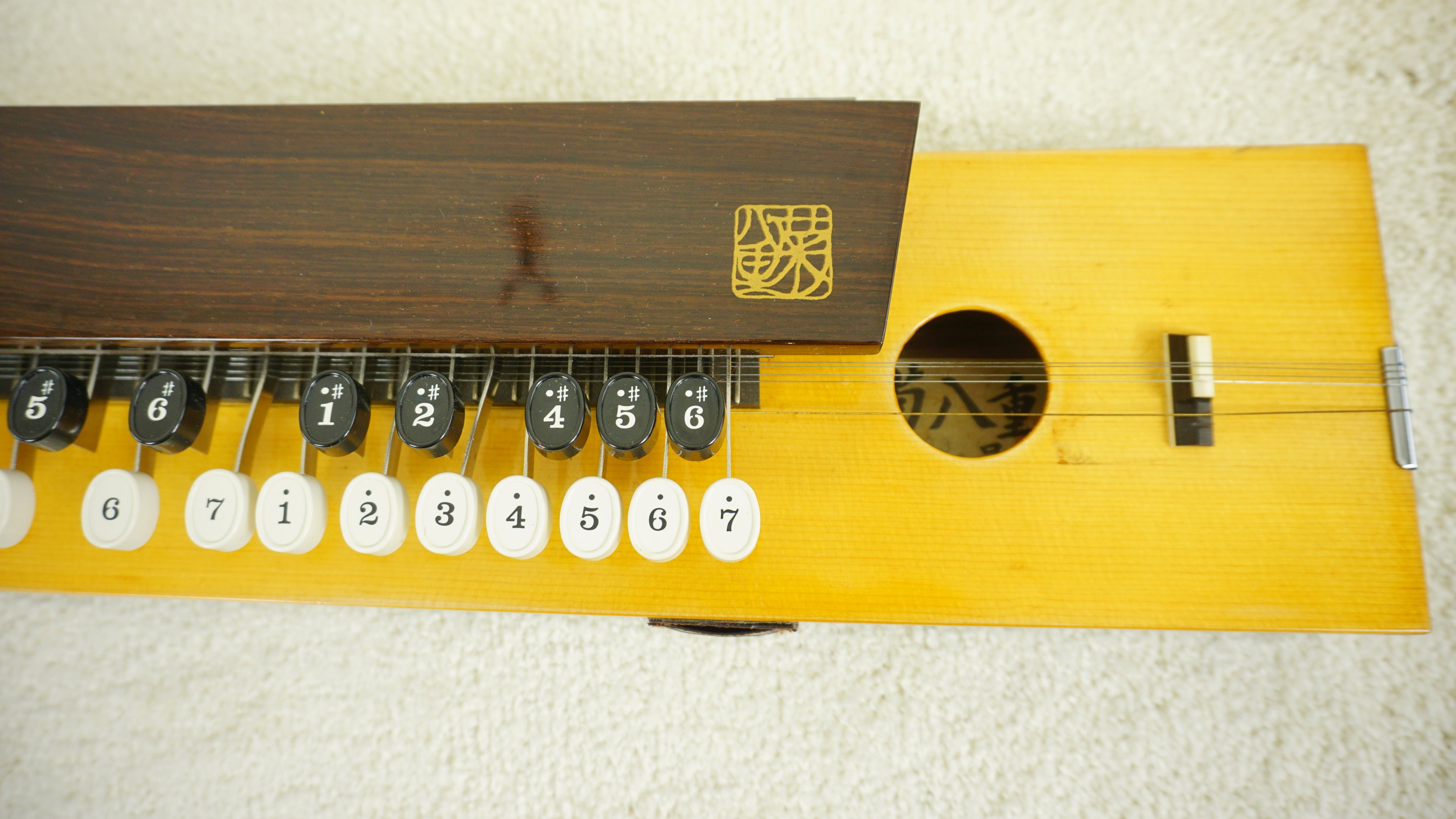 Kikuyae Harp Taishogoto Nagoya Japan Traditional Japanese String Instrument w/ Hard Case