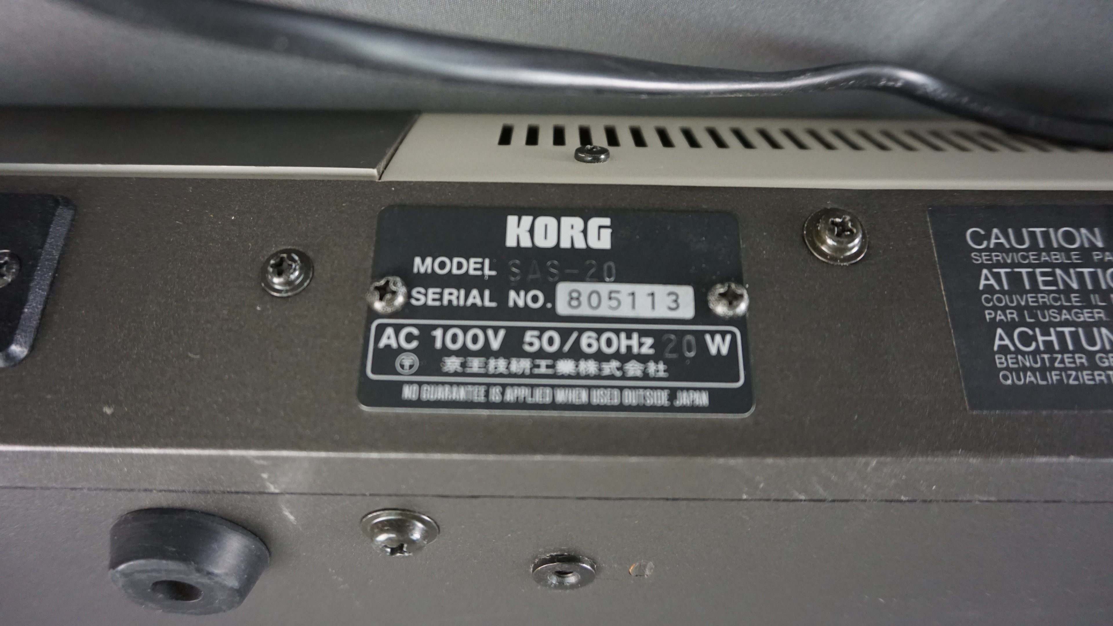 Korg SAS-20 Personal Keyboard