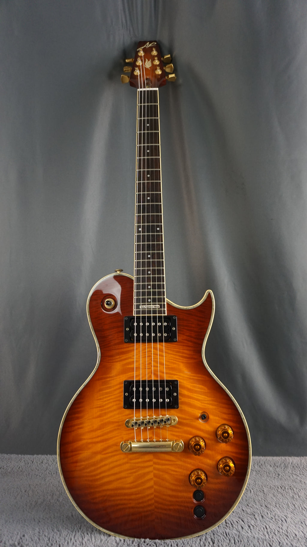 Aria Custom Shop PE-MID-I MIJ Flame Top MIDI Guitar w/ Original Case & Paperwork