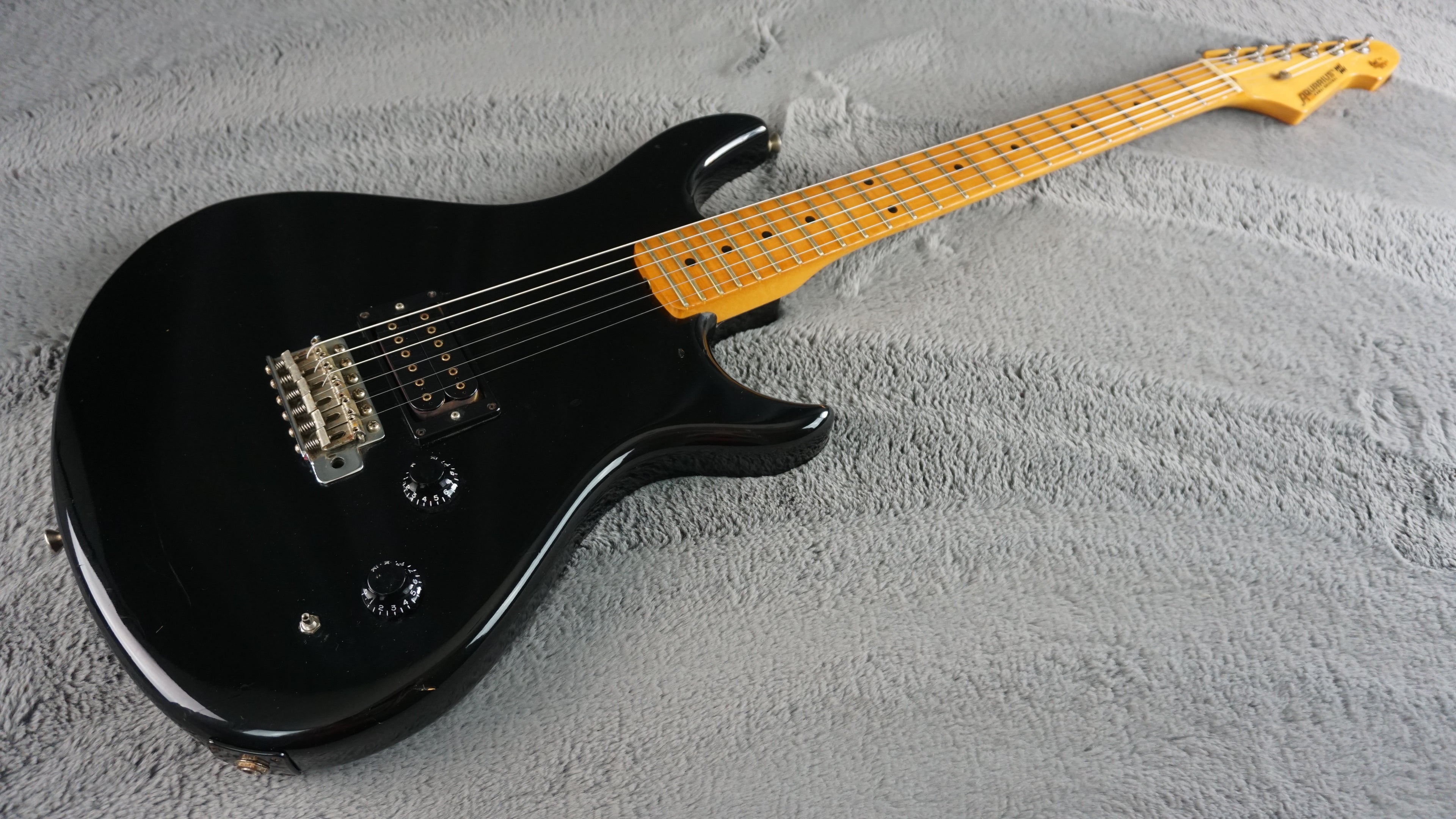 Aquarius Kawai Original Black MIJ Electric Guitar w/ Hard Case
