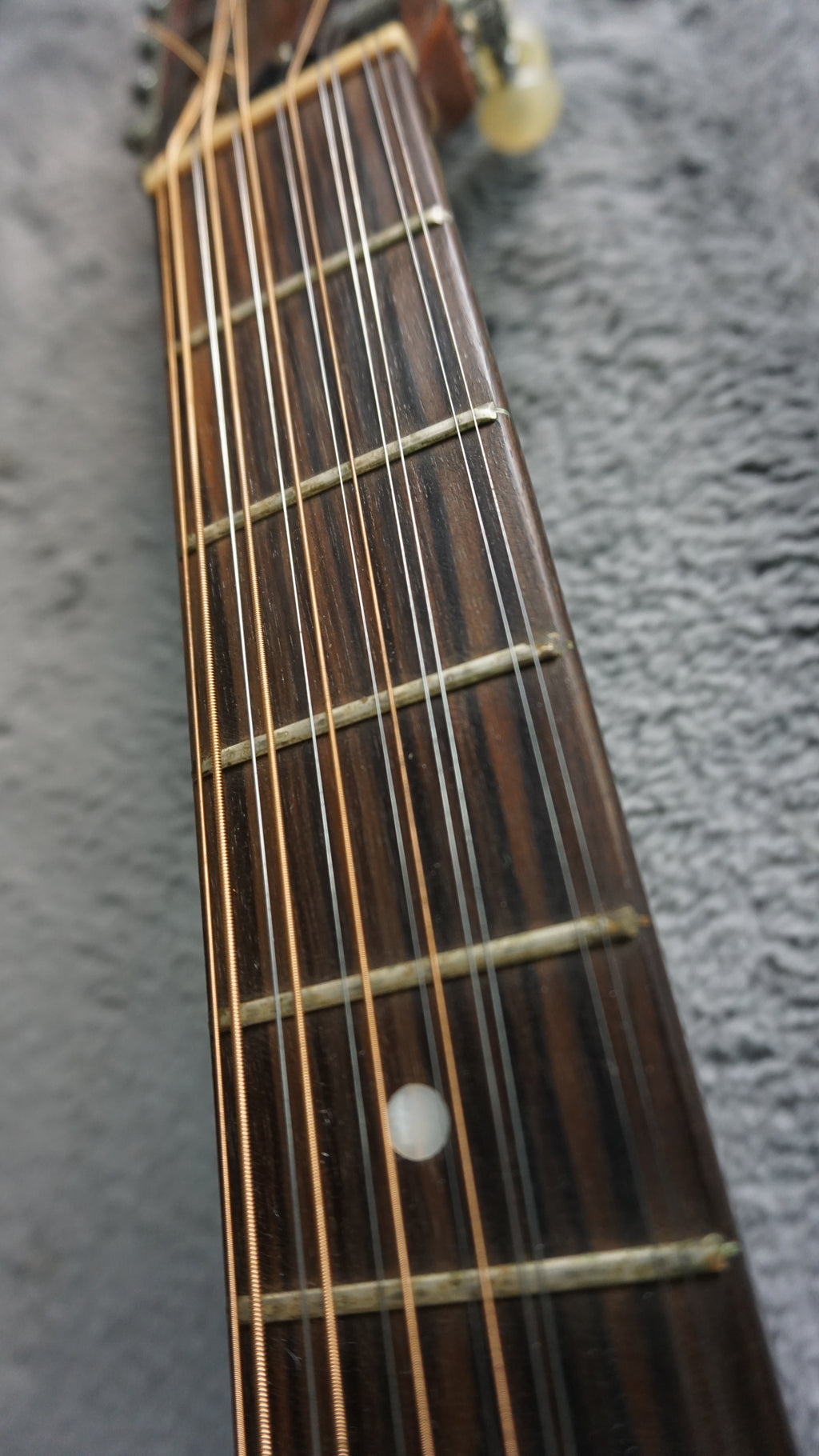 Vintage Jumbo 12-String Acoustic Guitar Japan Made w/ Hard Case