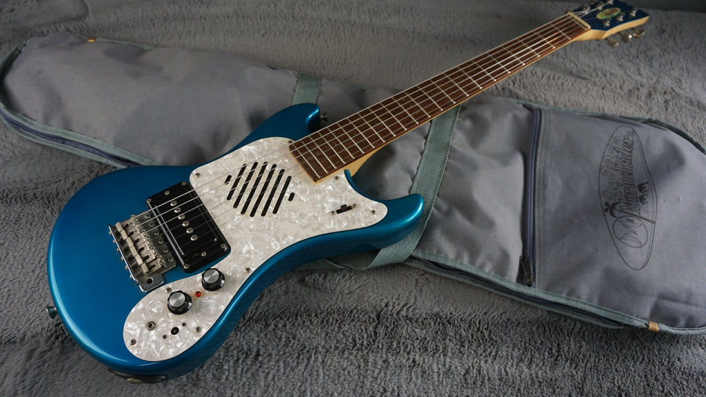 MarineRider Mosrite Ventures Model w/ Built In Amp - Blue