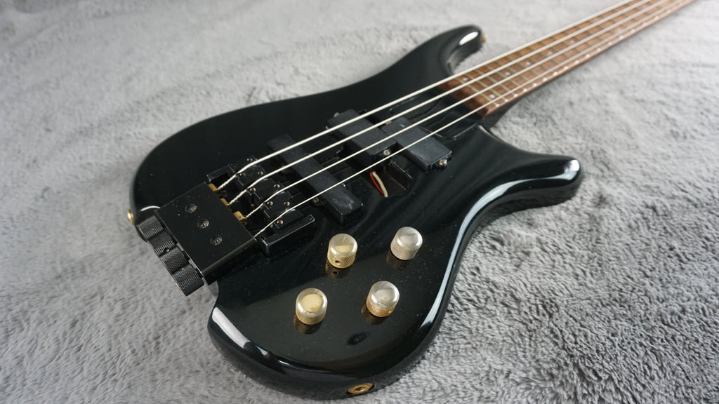 Fernandes Headless Bass MIJ Black w/ EMG PJ Pickups Vintage