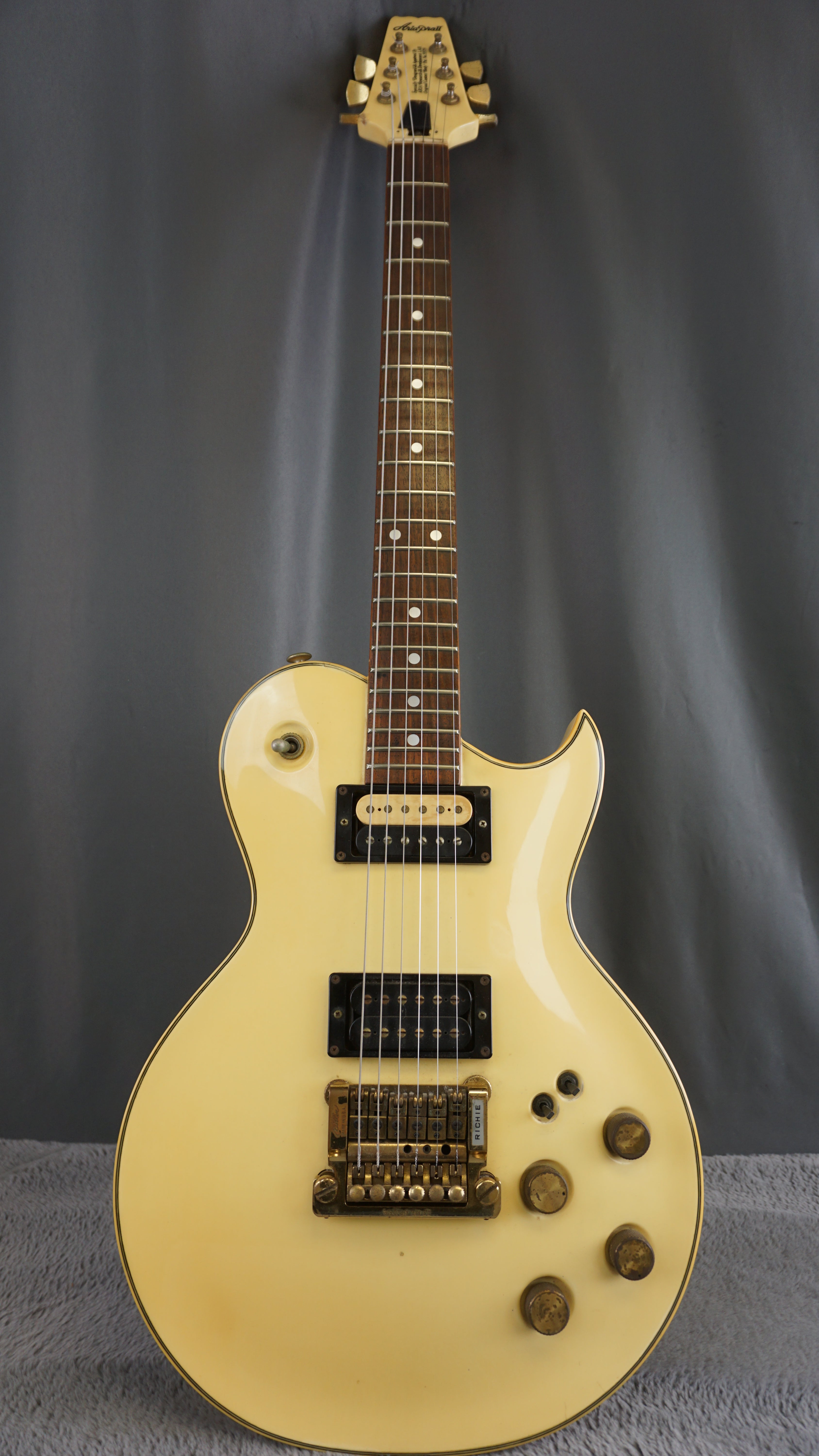 Aria Pro II PE-R80 Made in Japan Electric Guitar Ivory White