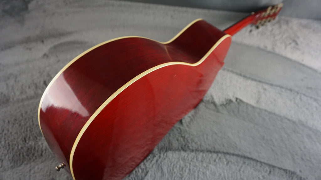 Thomas TM-180 Vintage MIJ Acoustic Guitar Cherry Sunburst w/ Hard Case