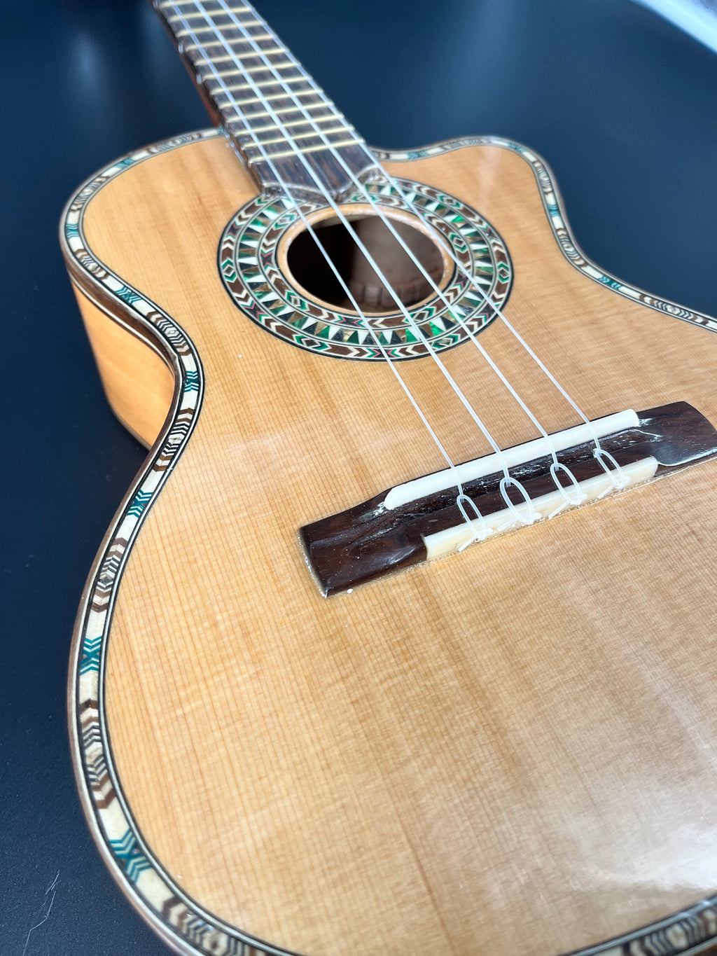 Summit Handmade Spruce / Cherry Tenor Ukulele Solid Wood! 2024