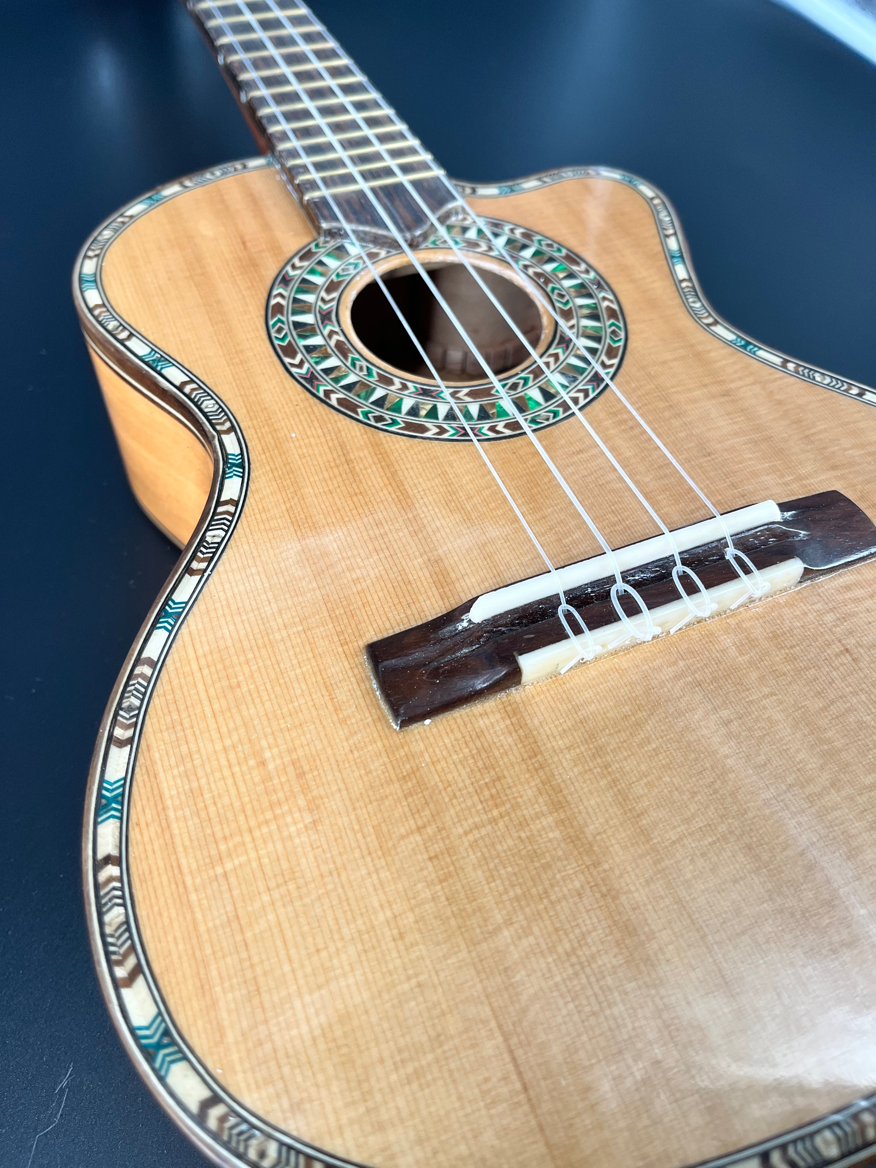 Summit Handmade Spruce / Cherry Tenor Ukulele Solid Wood! 2024