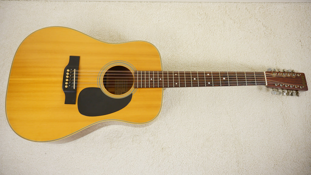 Cat's Eyes CE-350TW 12-String Acoustic Guitar MIJ Japan w/ Hard Case
