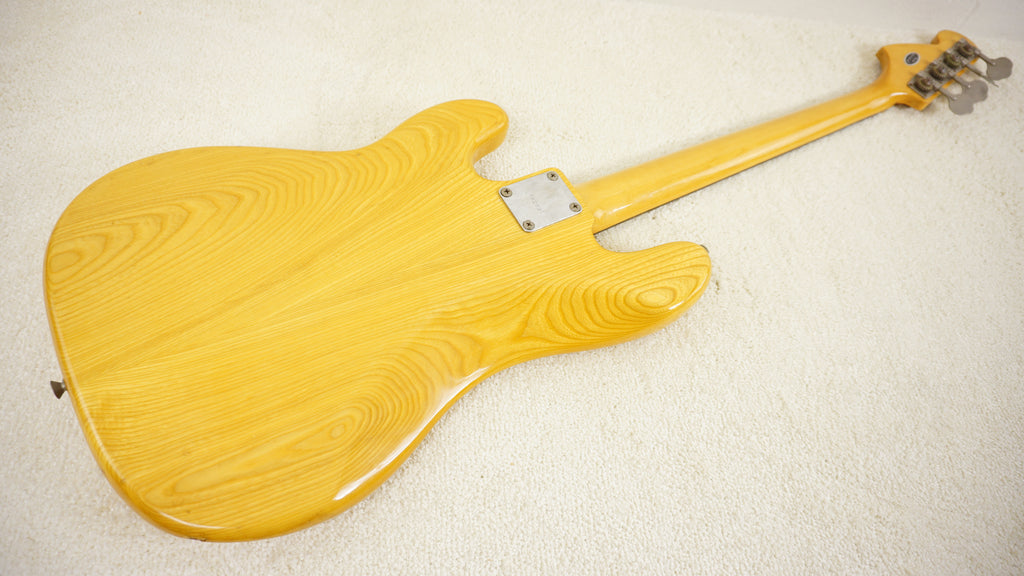 Greco Mercury Bass Vintage MIJ Electric Bass Natural Ash 1978 w/ Hard Case