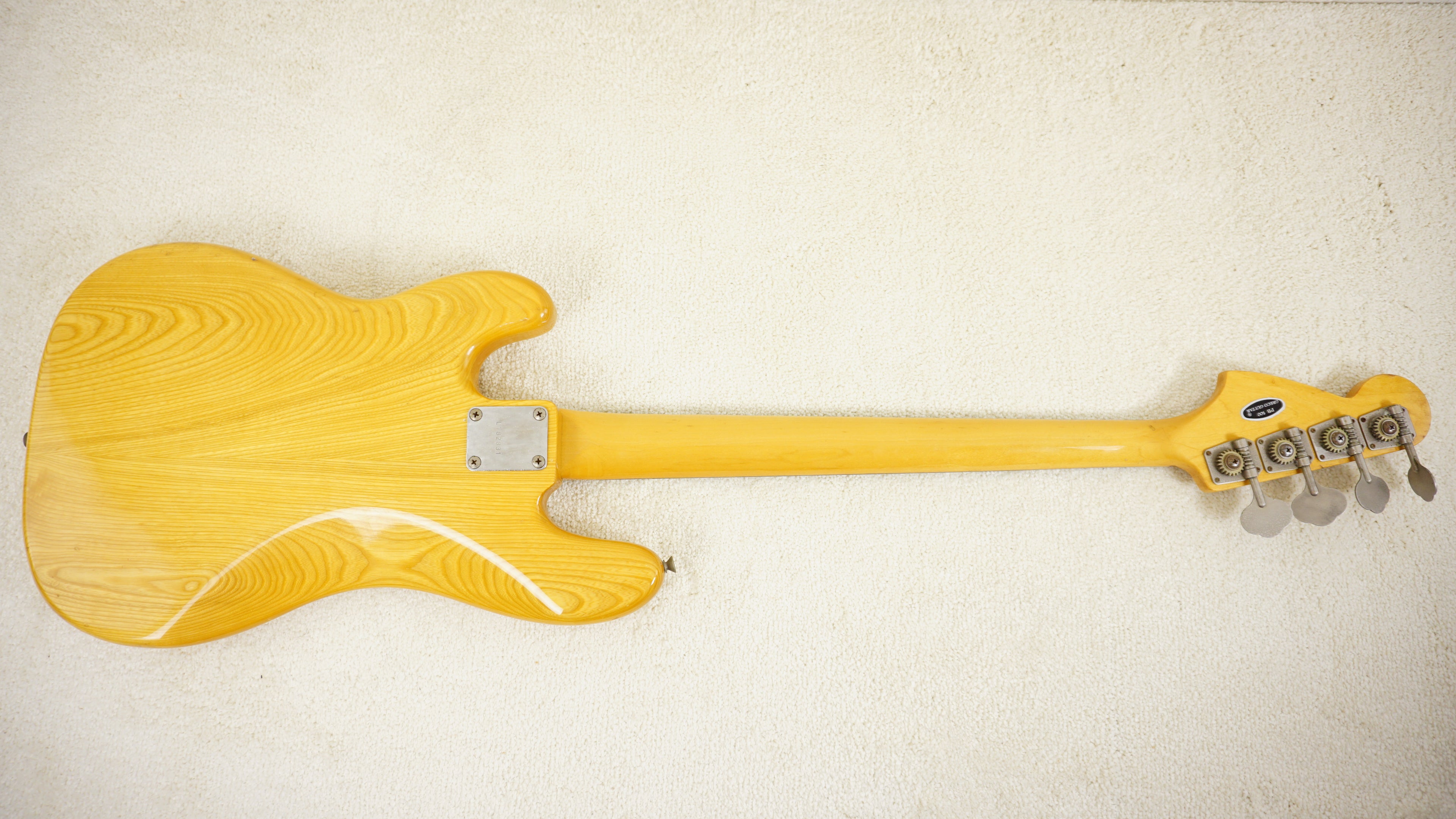 Greco Mercury Bass Vintage MIJ Electric Bass Natural Ash 1978 w/ Hard Case